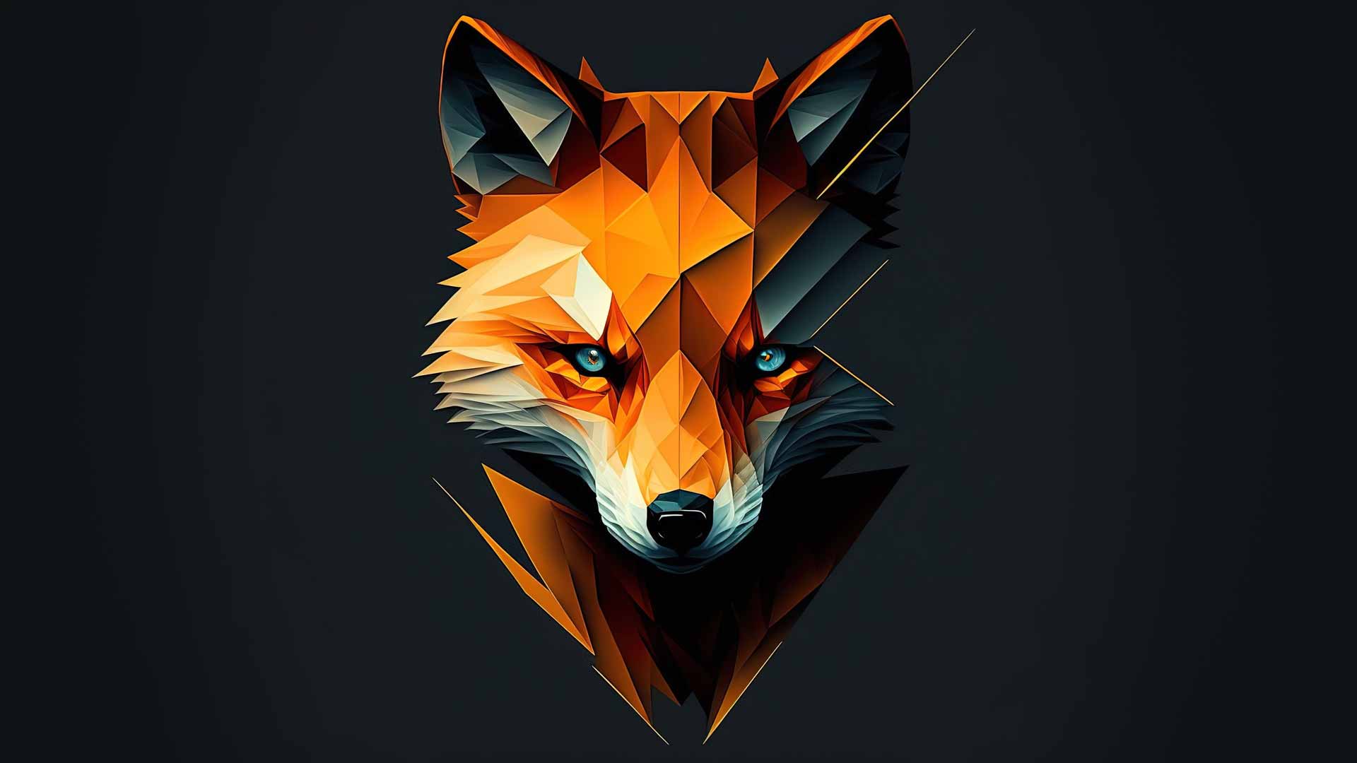 狐狸数字艺术4K壁纸