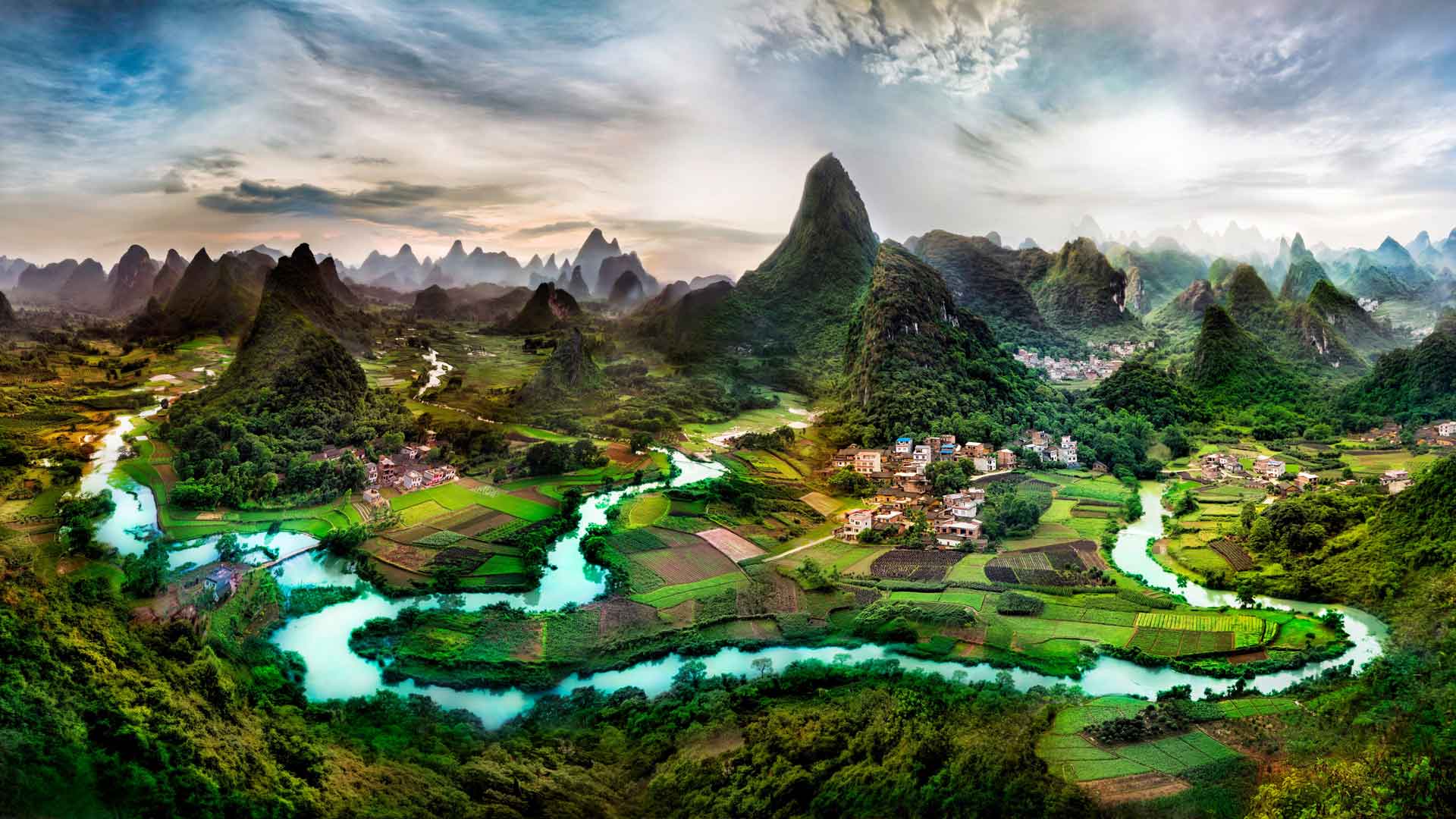 超现实的桂林风景