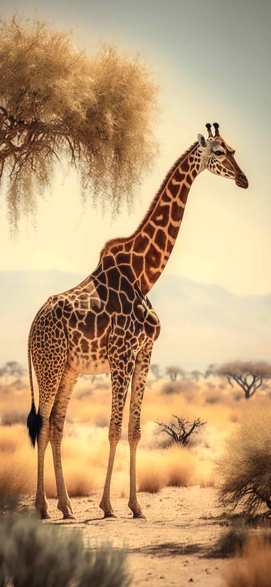 长颈鹿高清野生动物壁纸