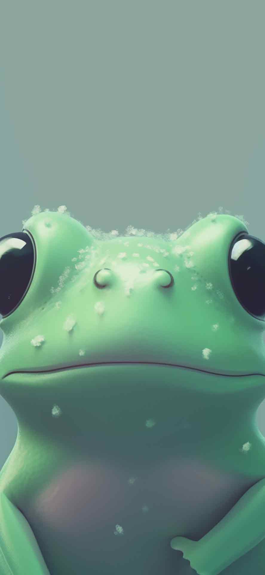 绿色青蛙唯美壁纸