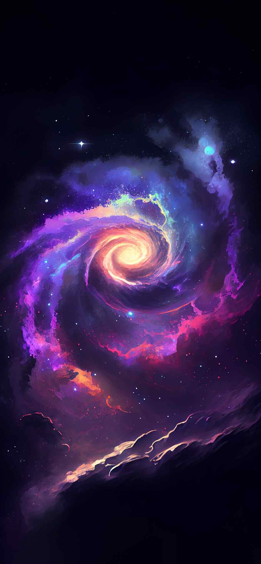 螺旋星系艺术壁纸
