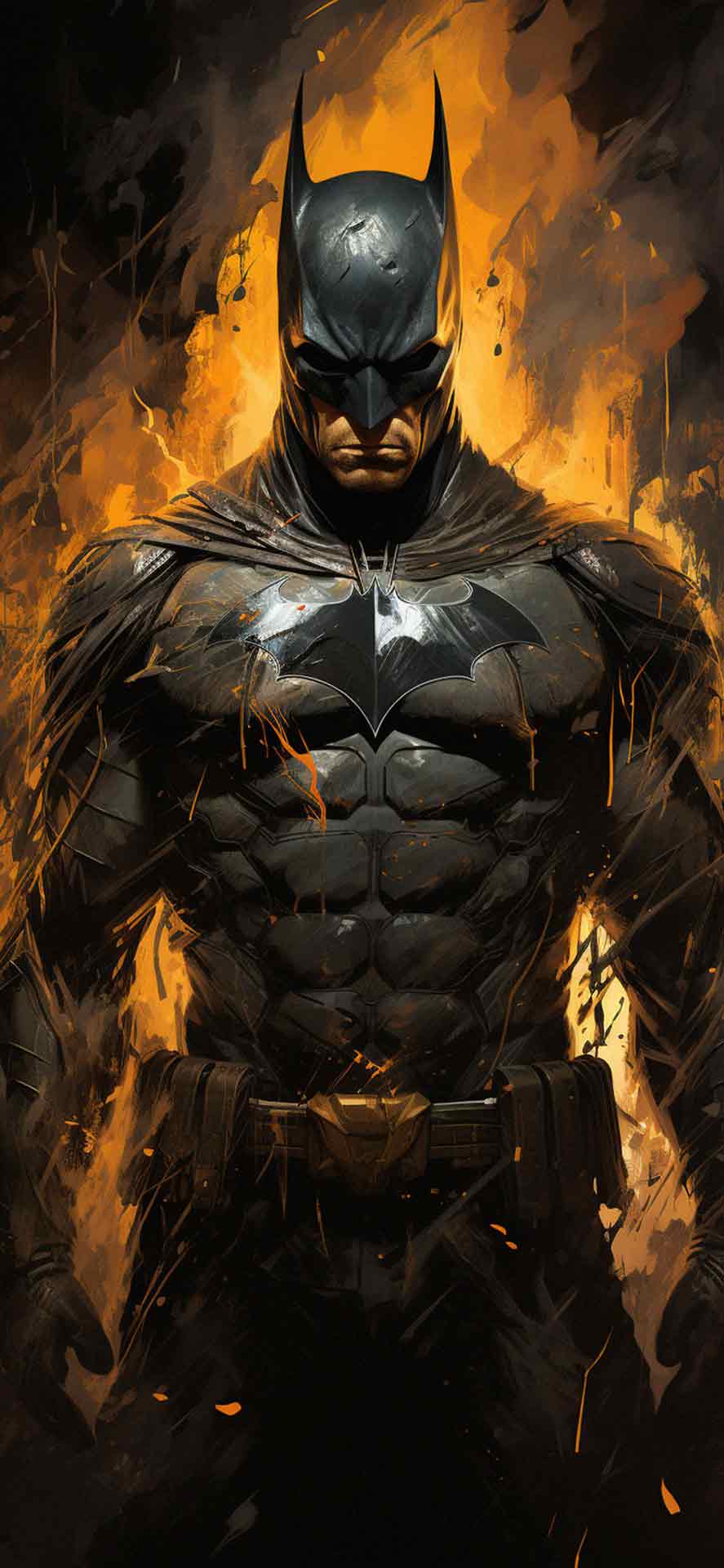 DC残酷蝙蝠侠着火壁纸