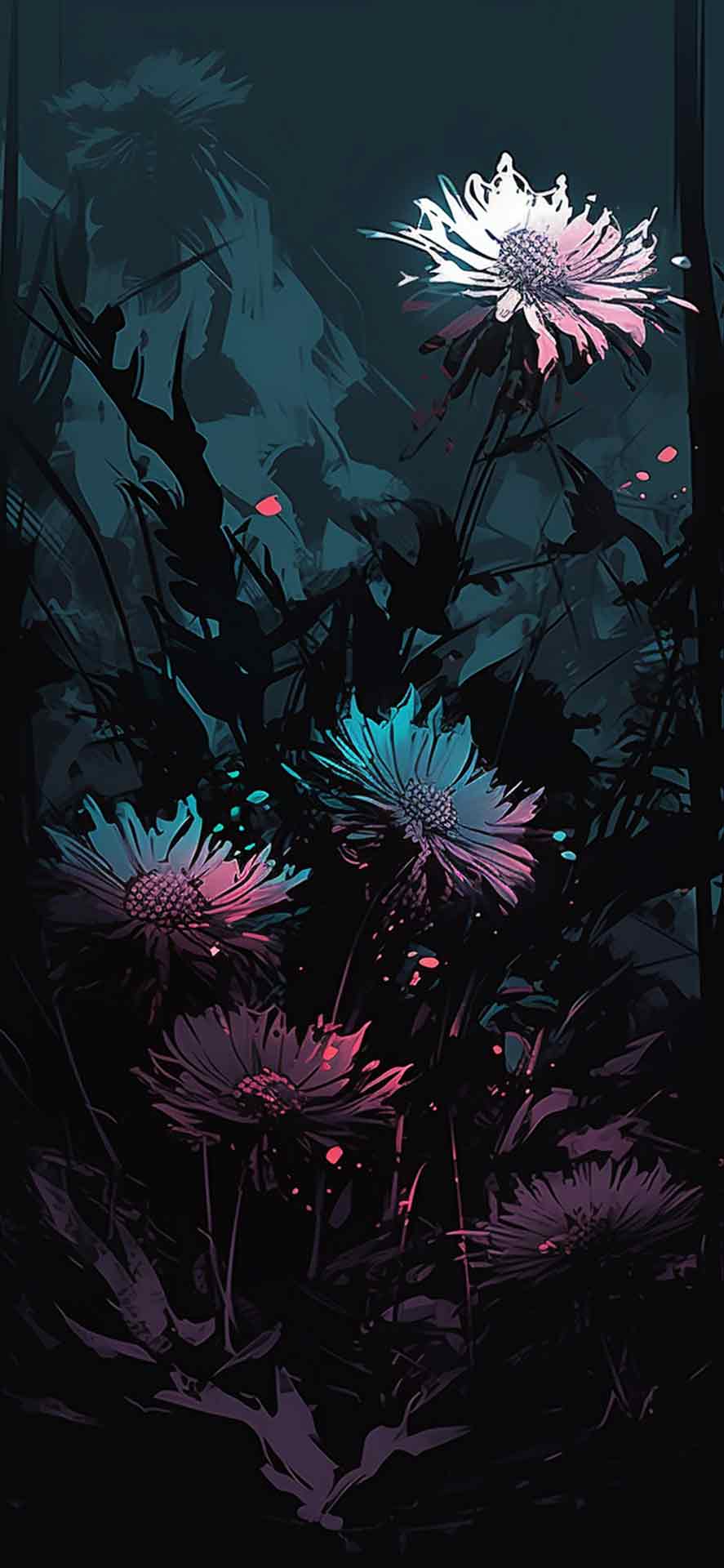 花卉黑暗艺术壁纸