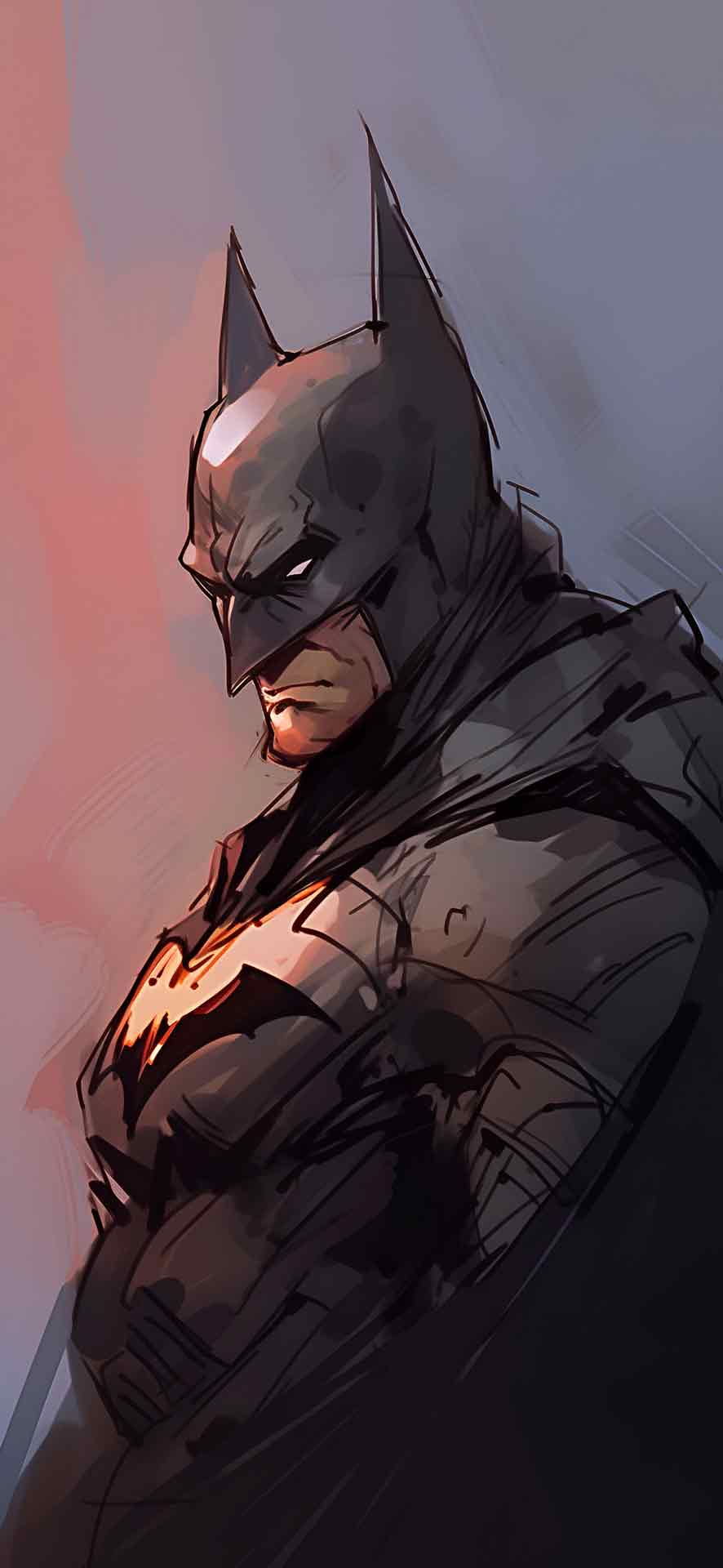 坚韧蝙蝠侠美学素描壁纸