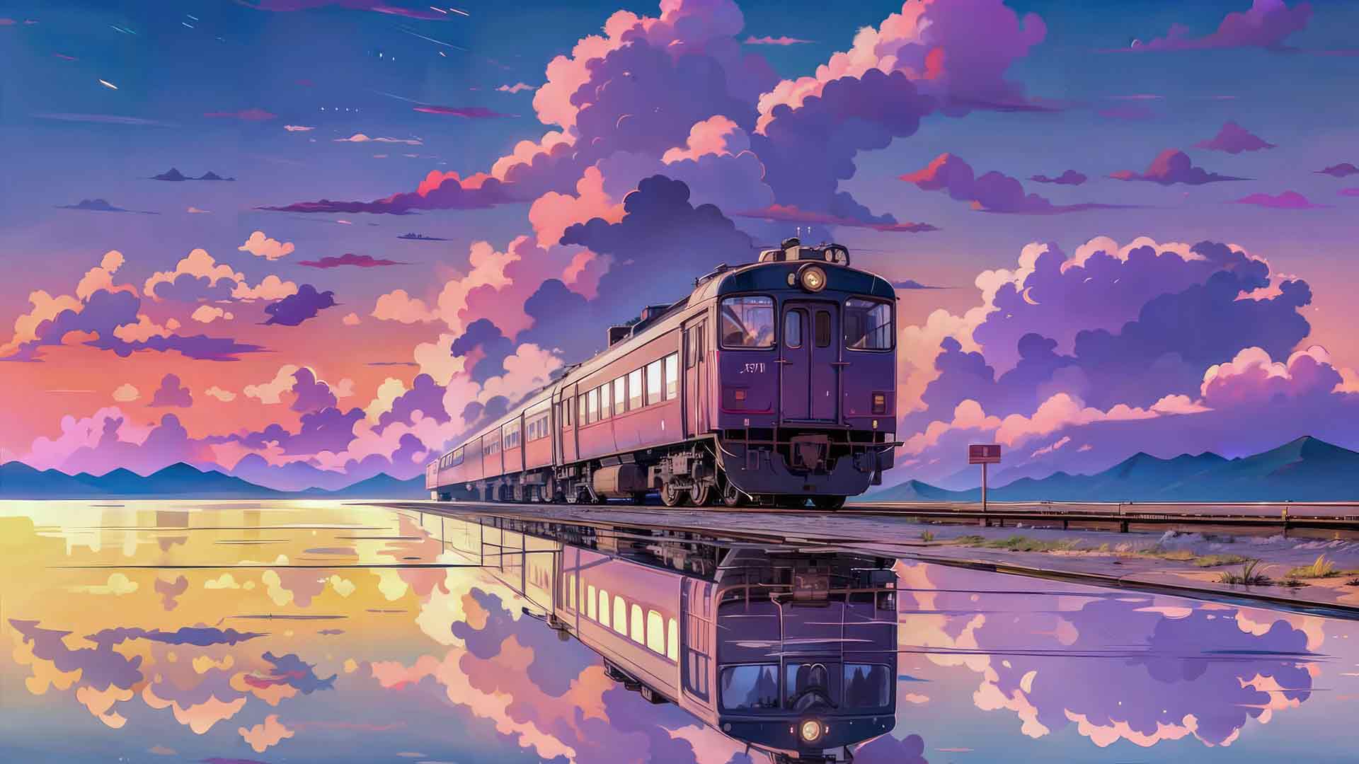 紫色美学列车