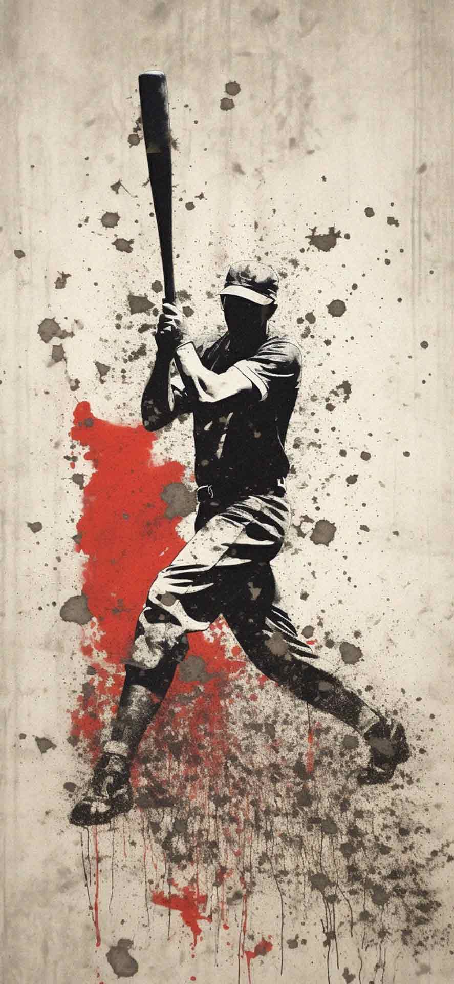 棒球涂鸦艺术壁纸