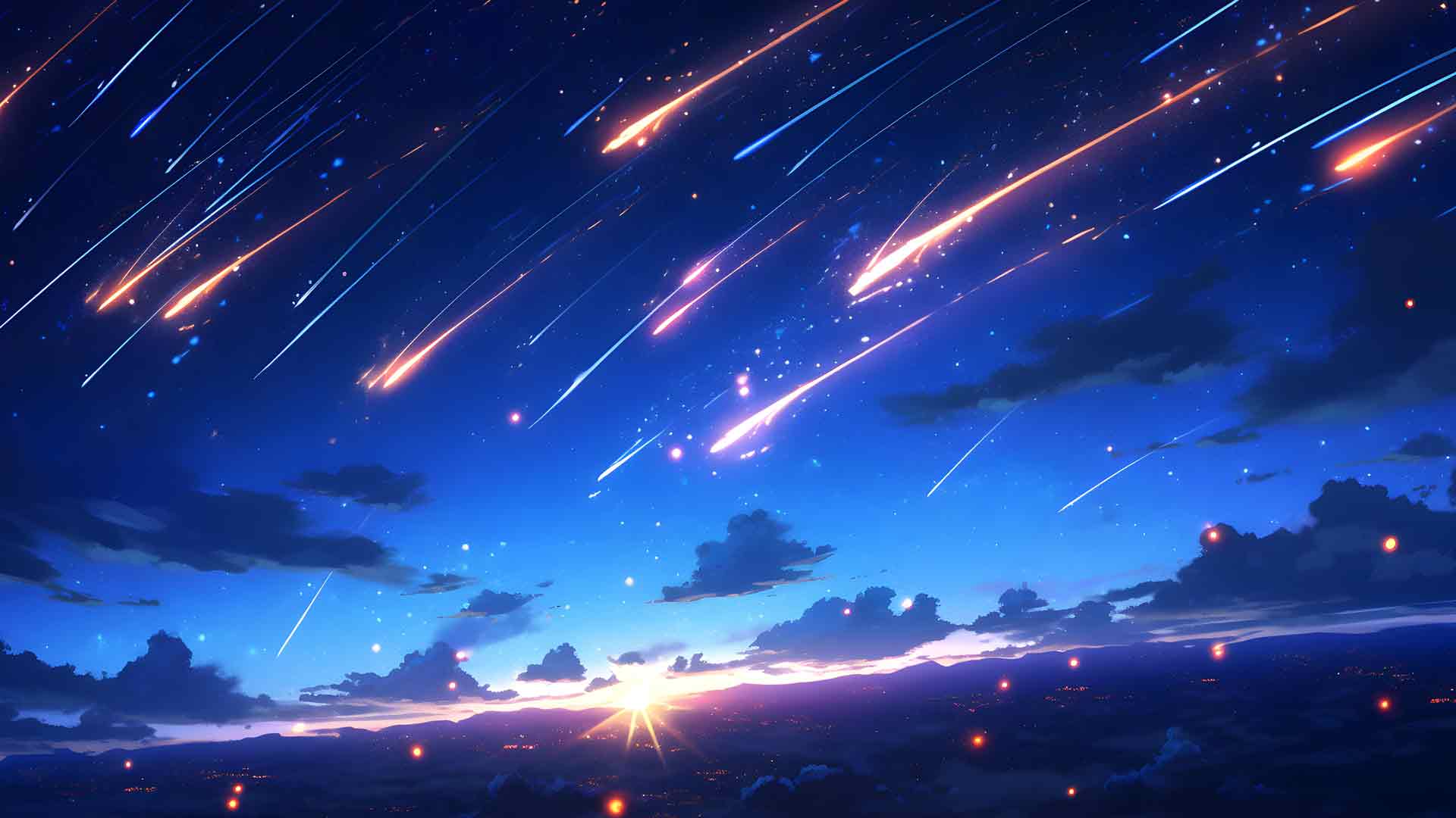天空中美丽的彗星桌面壁纸