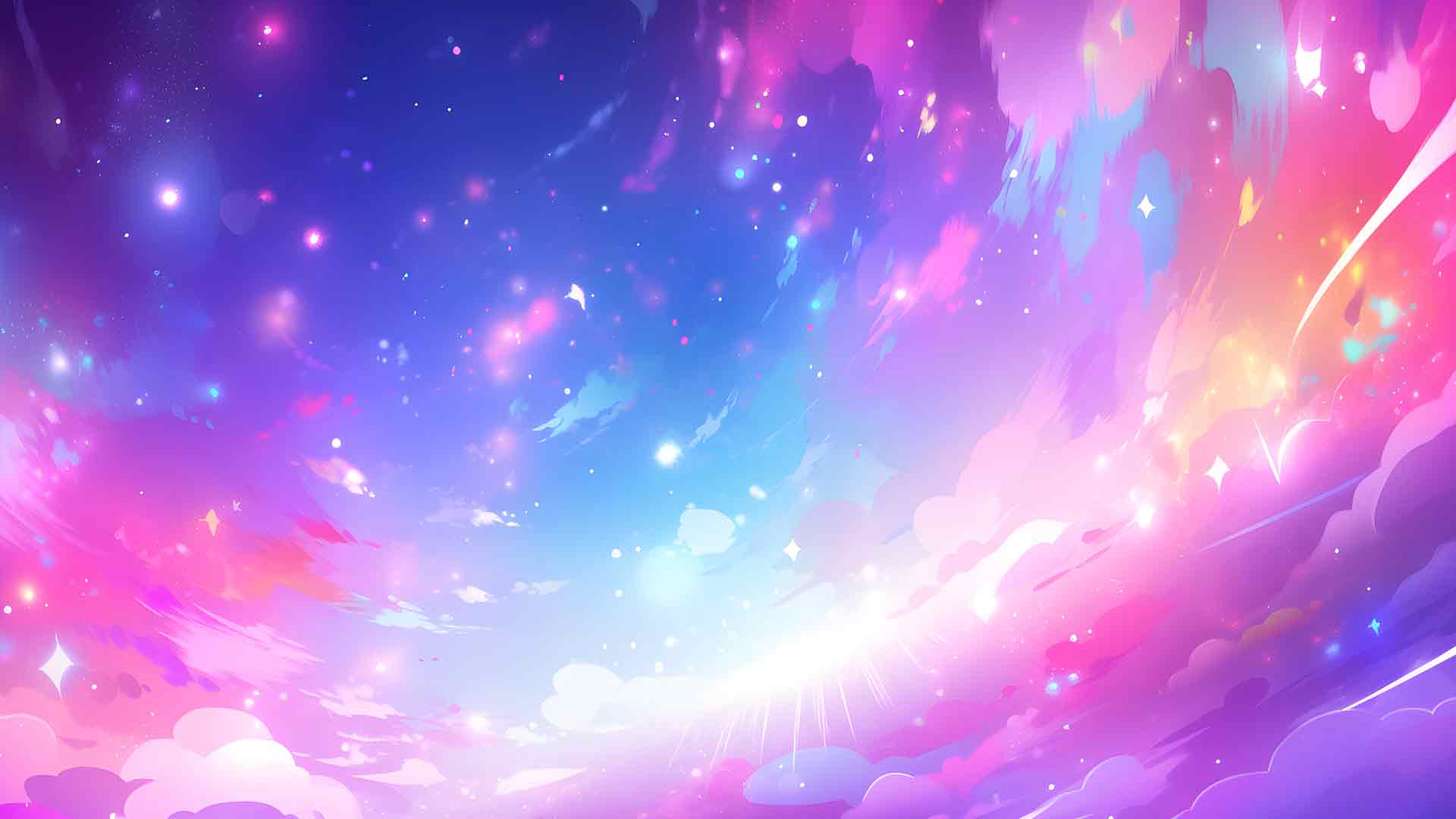 美丽的紫色和蓝色天空桌面壁纸