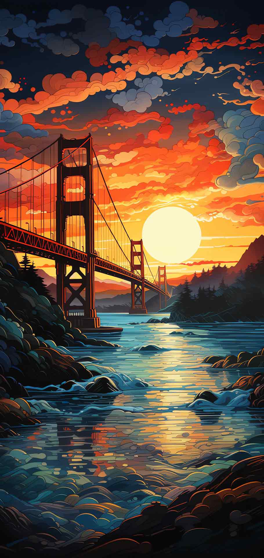 旧金山金桥iPhone壁纸