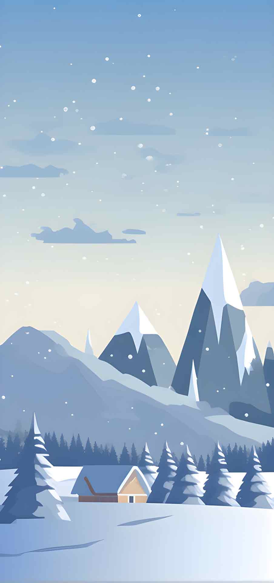iPhone 和 Android 的雪景壁纸 03