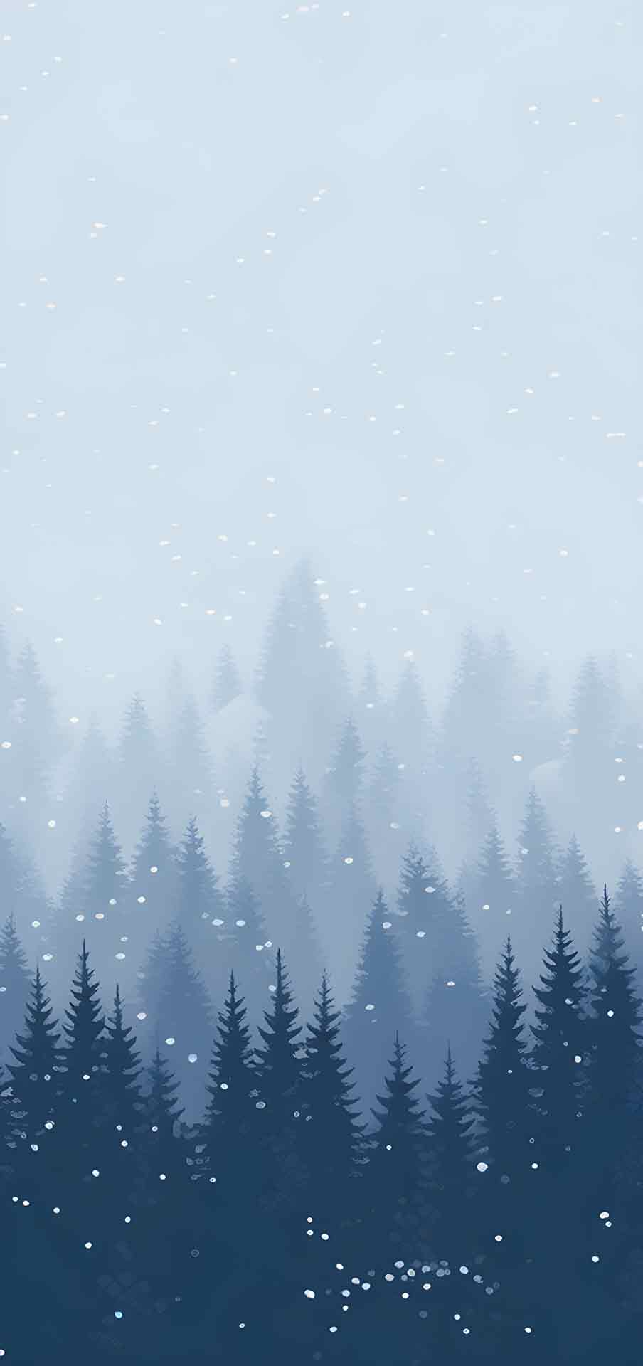 iPhone 和 Android 的雪景壁纸 05