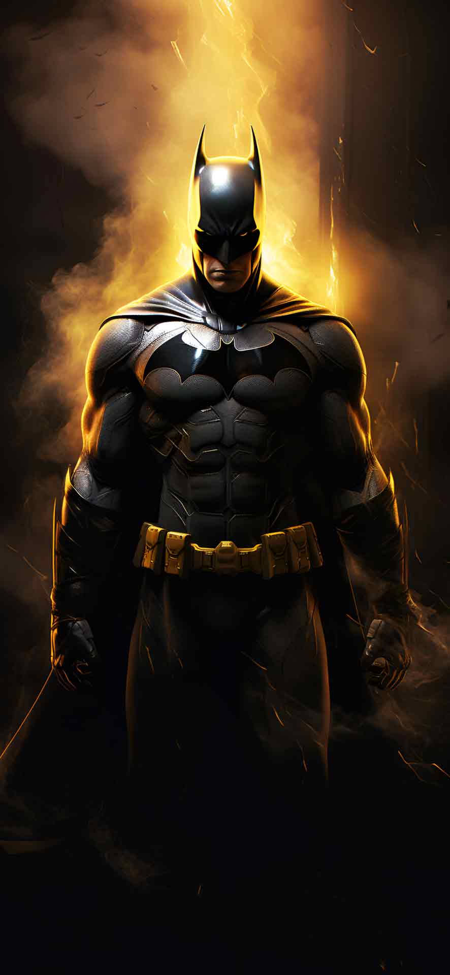 DC蝙蝠侠从迷雾壁纸中出现
