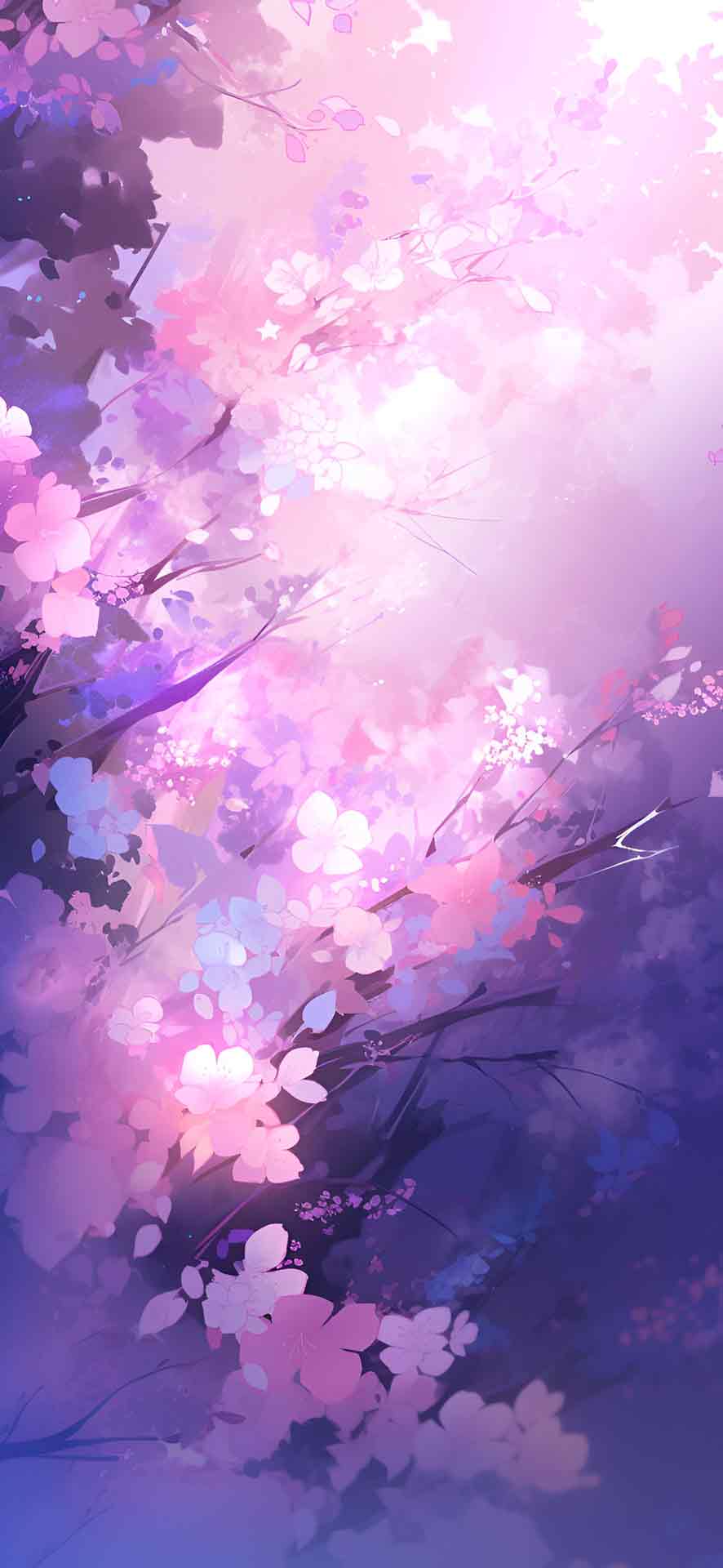 柔和的紫罗兰精致自然壁纸