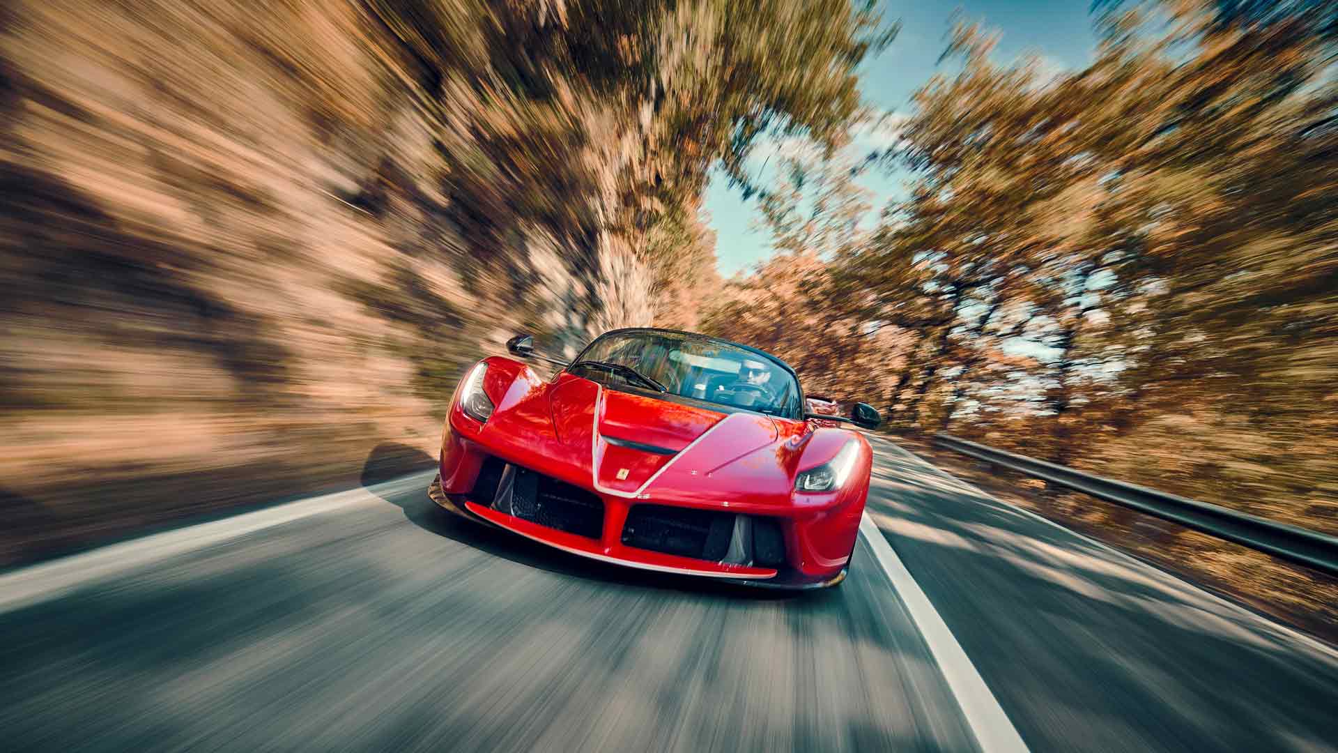 法拉利 La Ferrari Aperta 红色