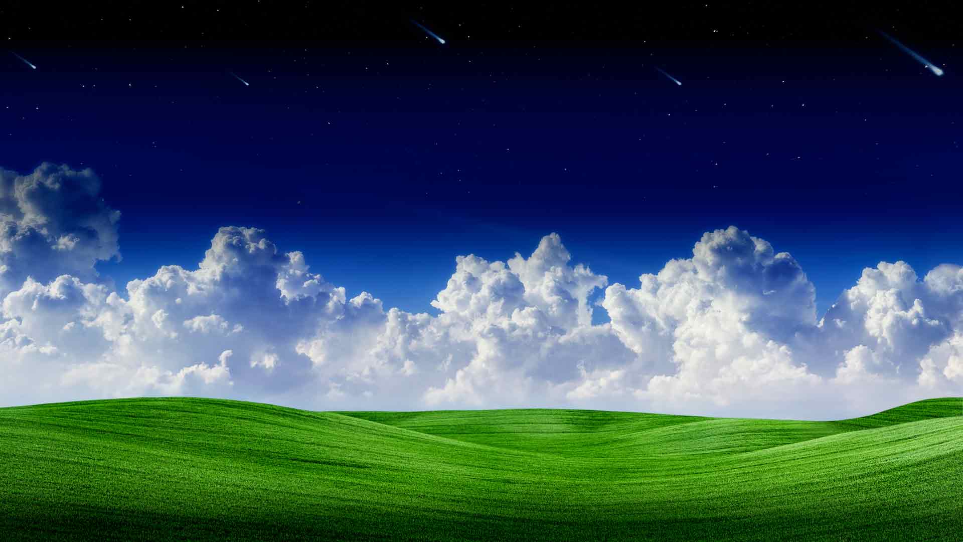 风景,云彩,绿草,星空,流星,蓝天,风景,夏天,风景,全景,8k