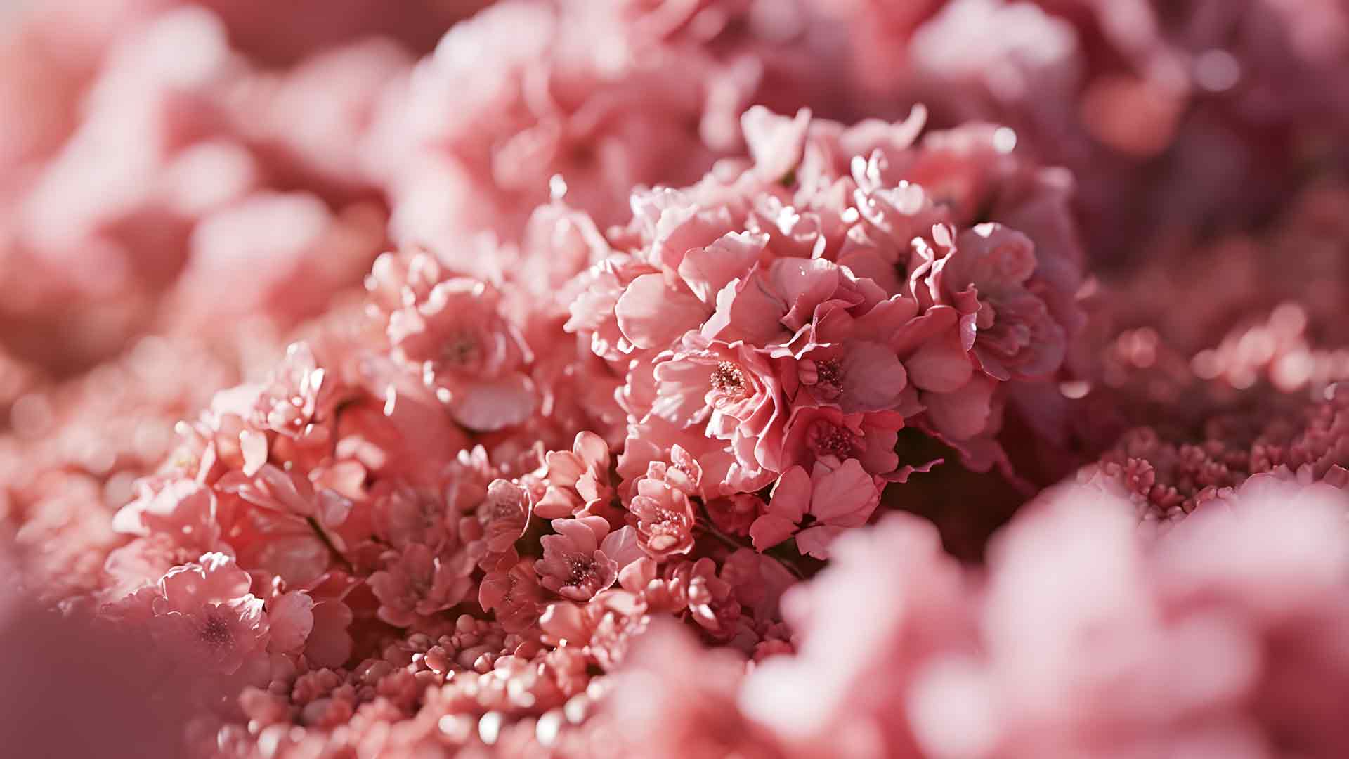 粉红色美丽的花朵桌面壁纸