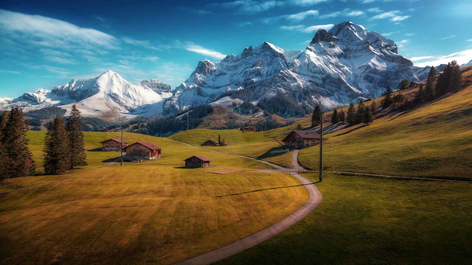 瑞士阿尔卑斯山 4k