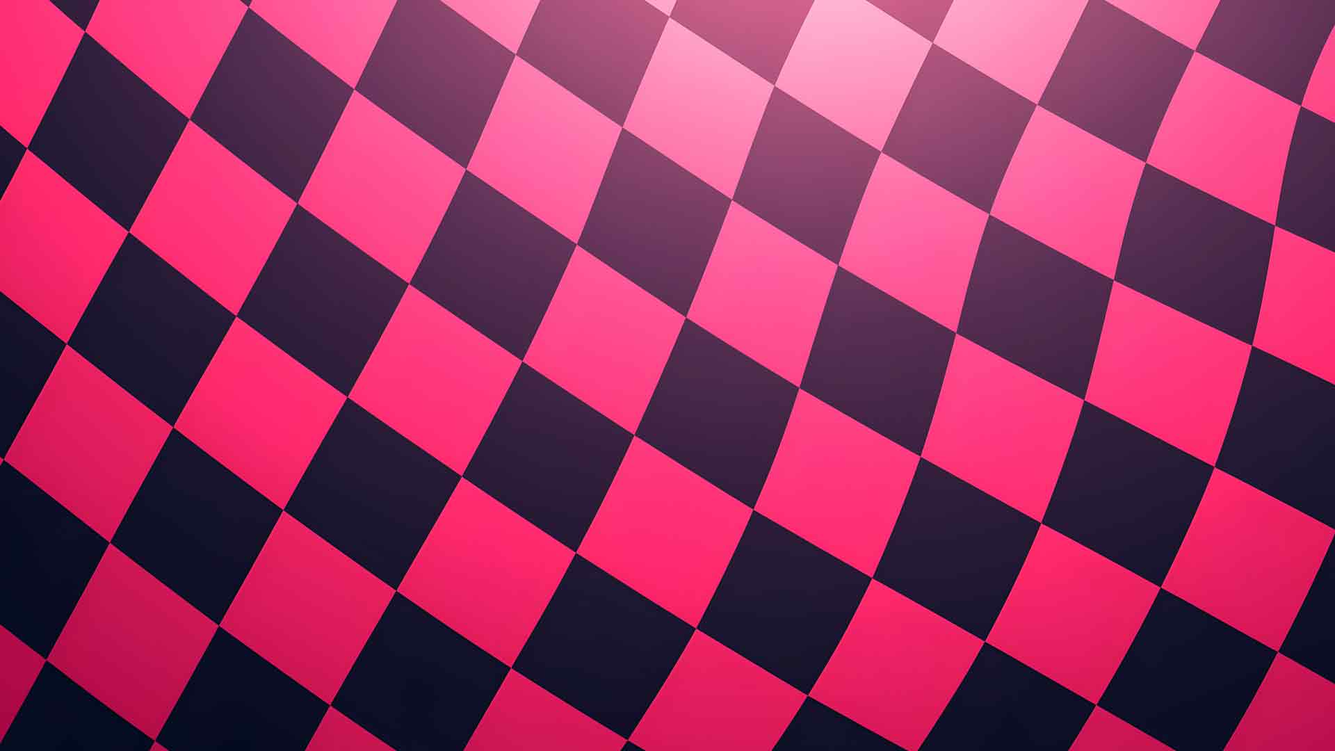 黑色和粉红色的国际象棋方块桌面壁纸