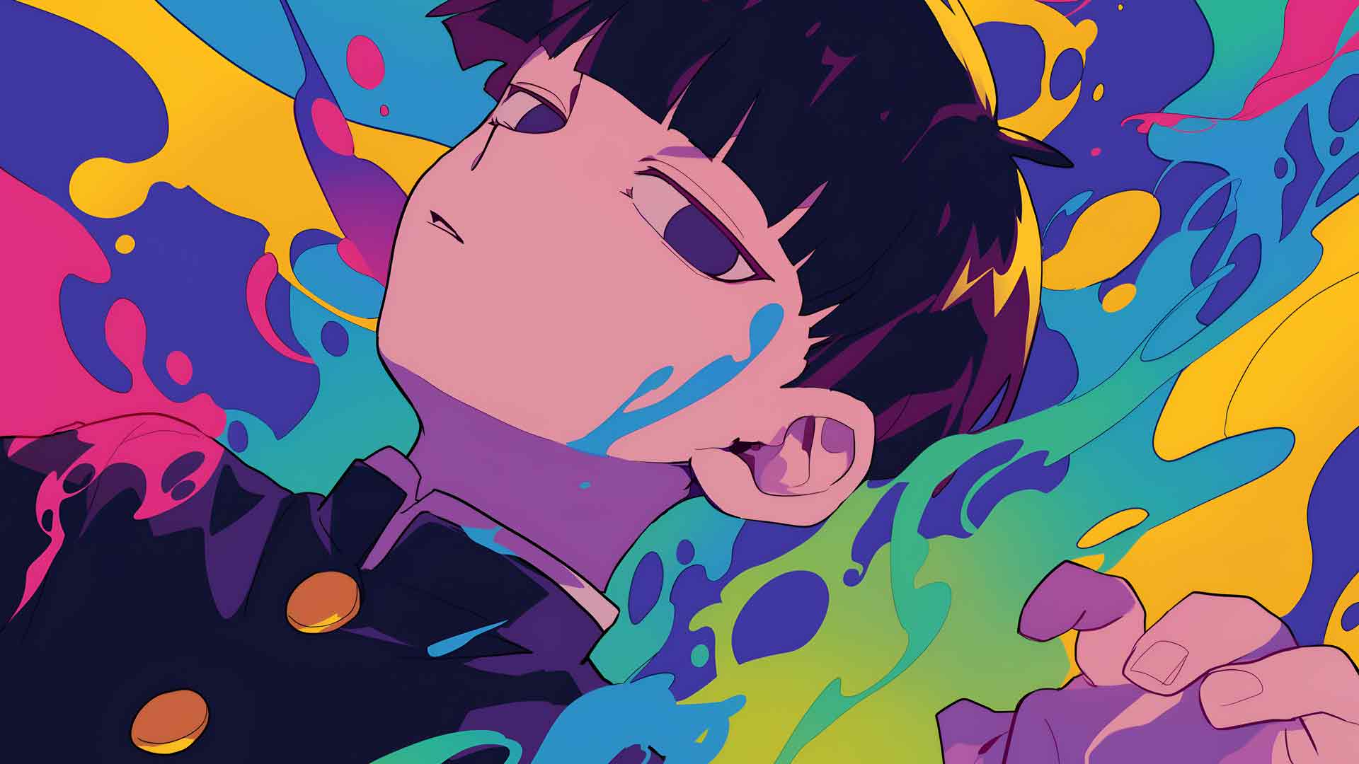 MOB PSYCHO 100 SHIGEO 彩色桌面壁纸