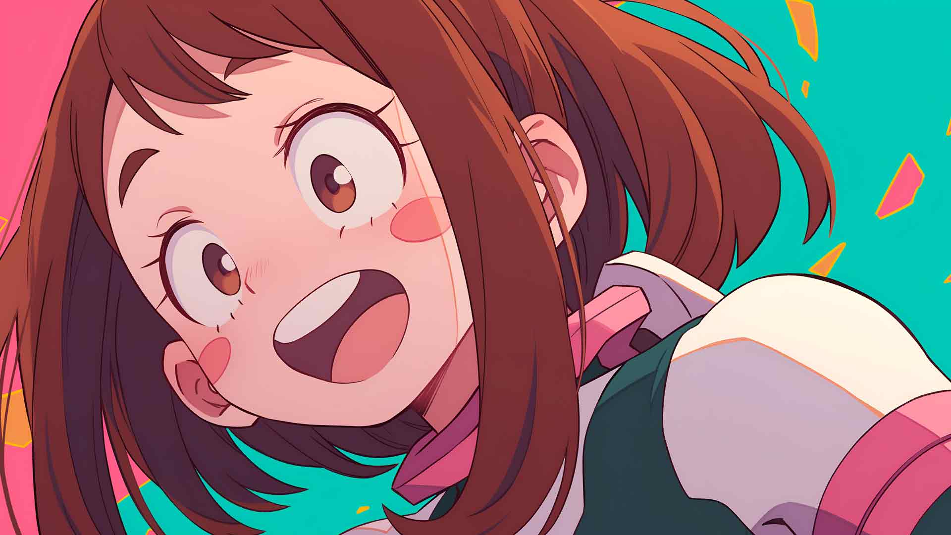 我的英雄学院快乐 OCHACO URARAKA 桌面壁纸