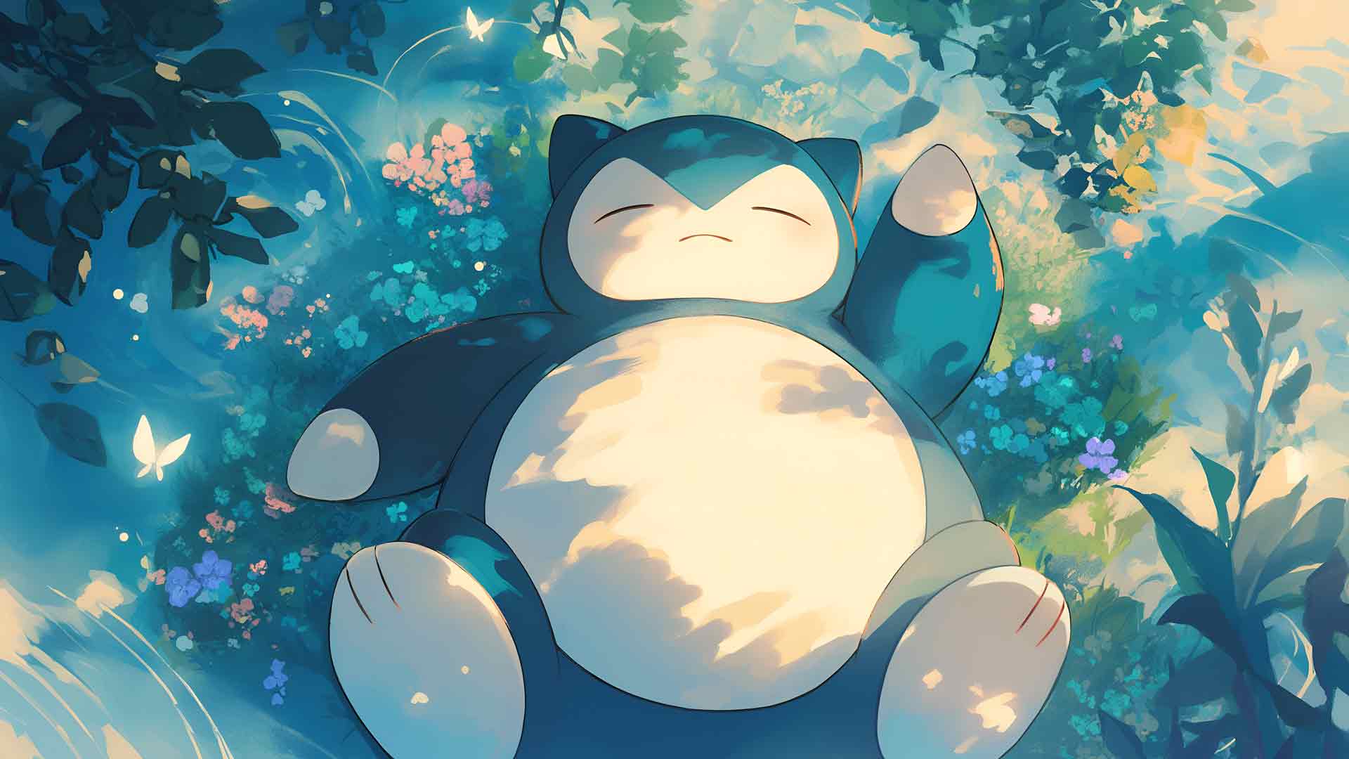 口袋妖怪 SNORLAX 美学桌面壁纸