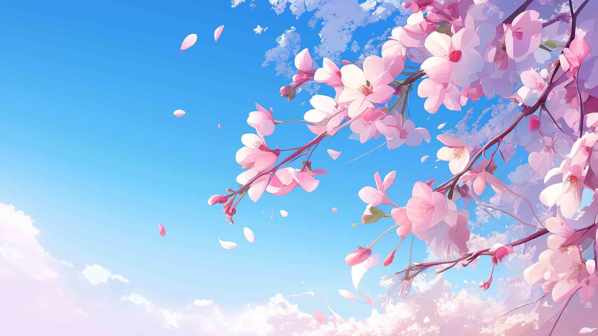 春天唯美粉色花朵桌面壁纸
