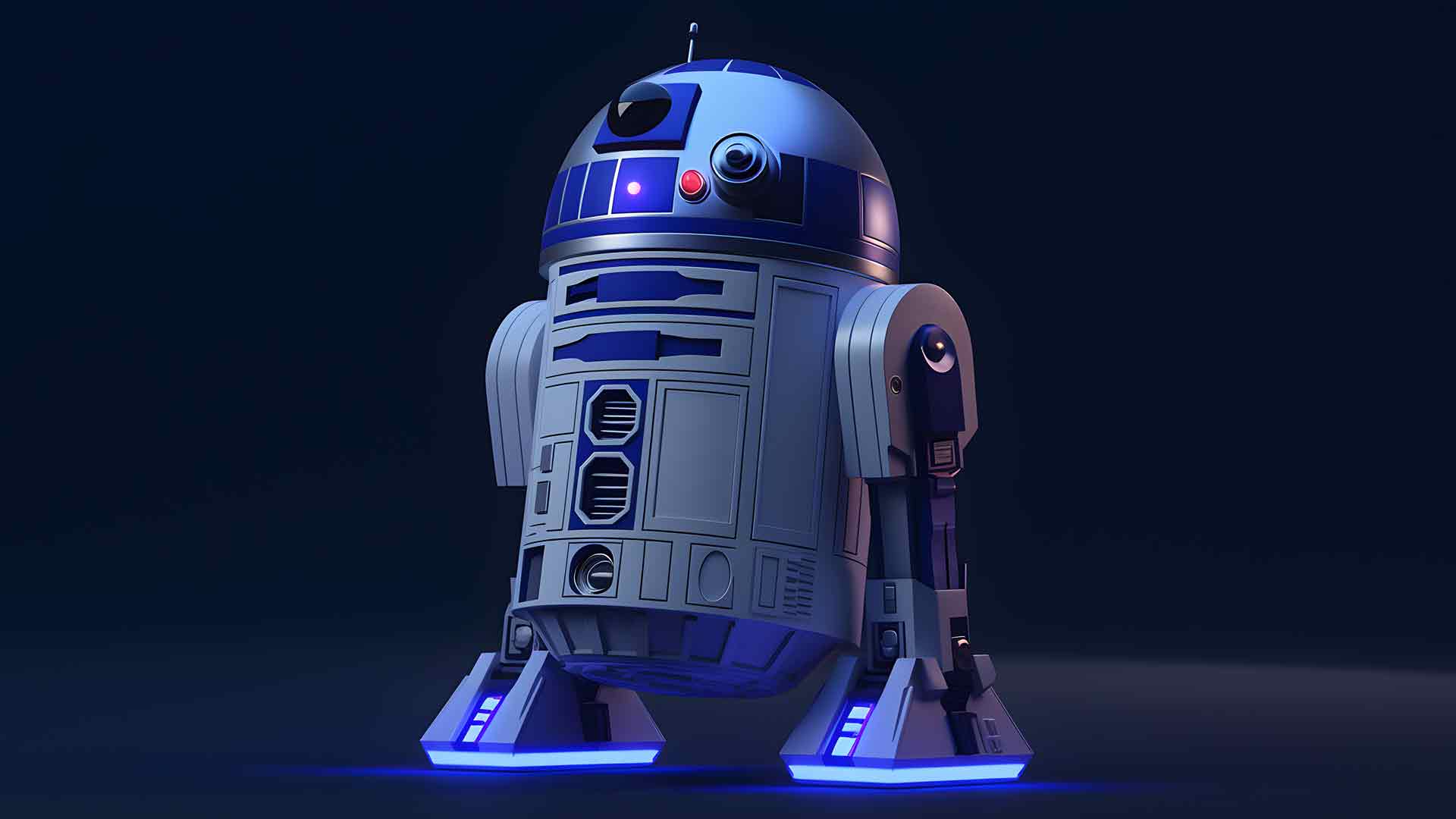 星球大战 R2-D2 深蓝色桌面壁纸