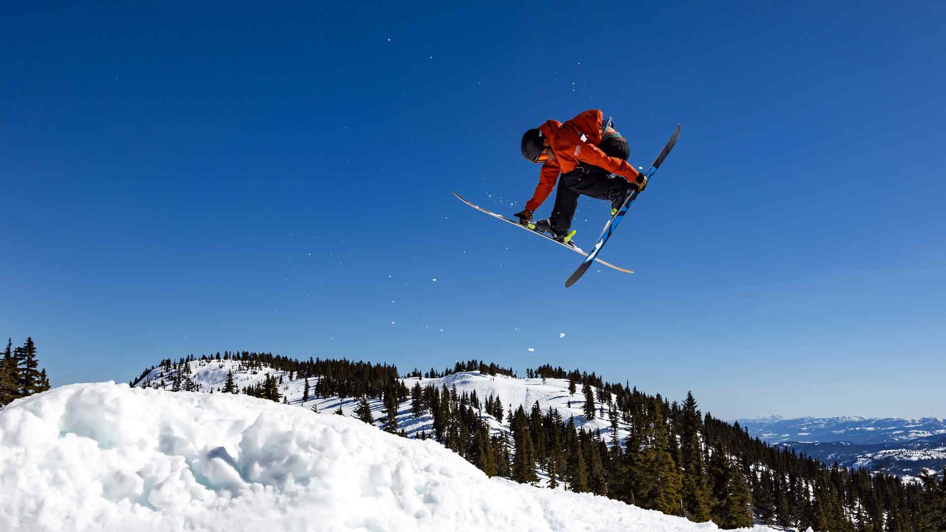 滑雪 极限运动 雪山 蓝天