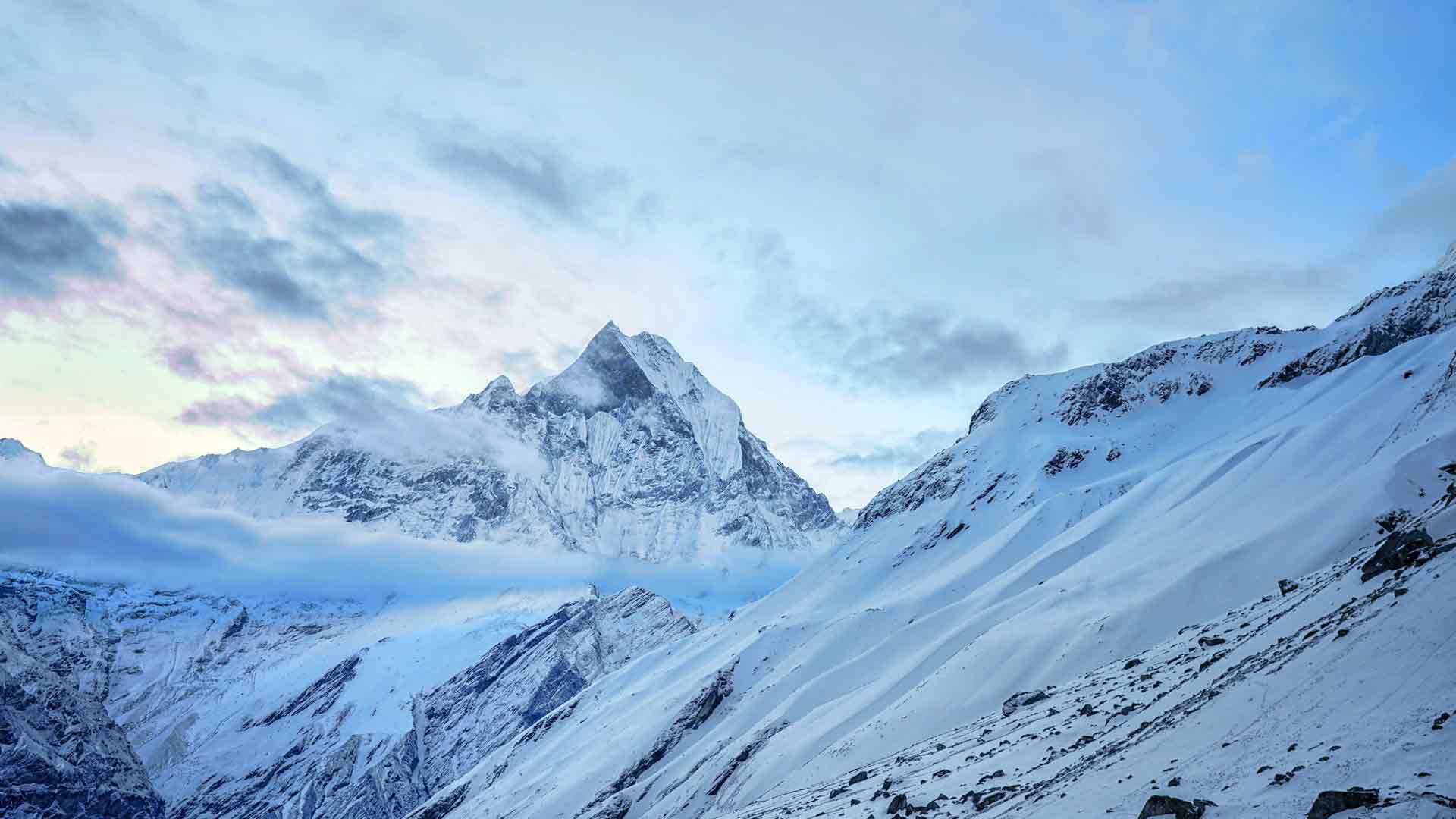 西藏珠穆朗玛峰雪山高清风景