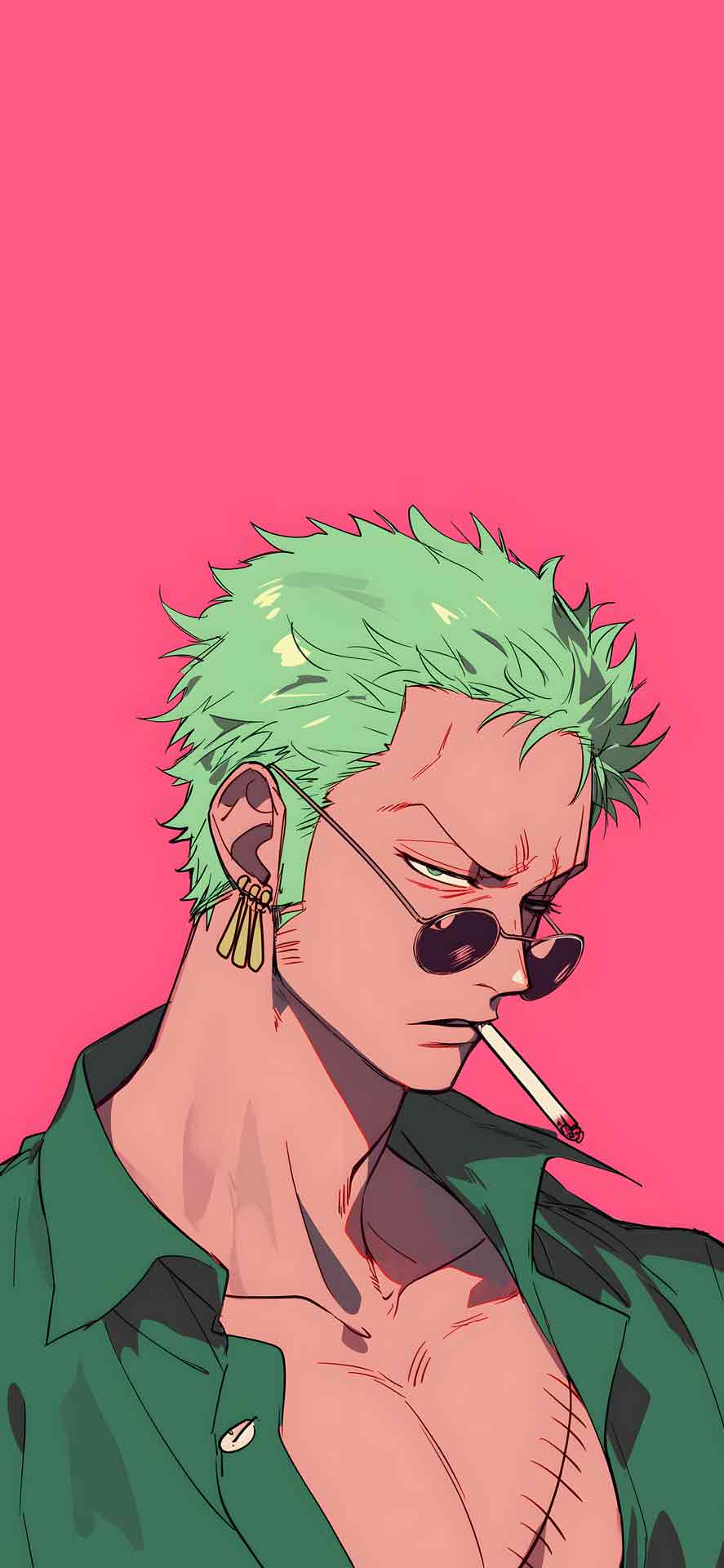 ZORO 海贼王美学粉色壁纸