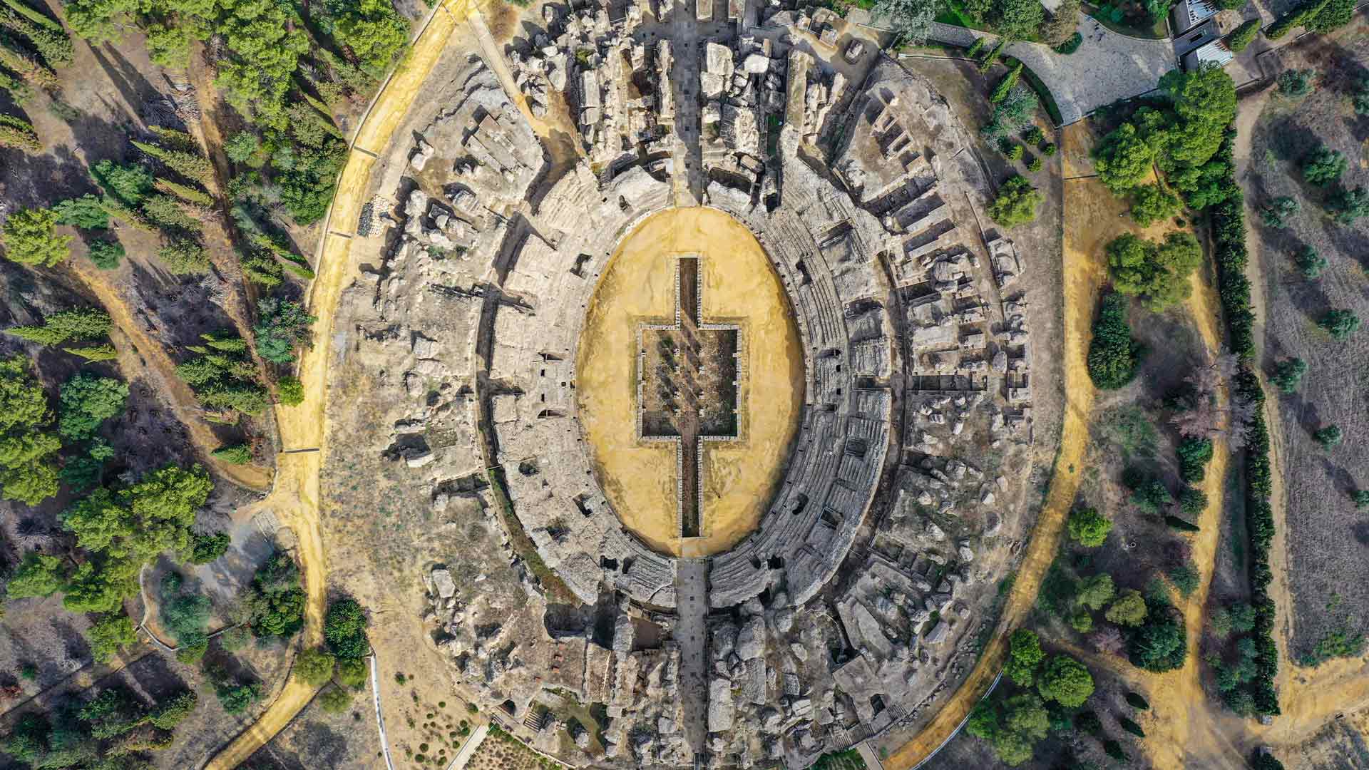意大利卡，桑蒂蓬塞的一座古罗马城市，塞维利亚，安达卢西亚，西班牙
