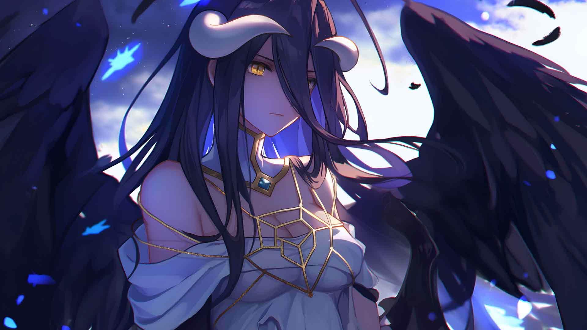 ALBEDO OVERLORD 动漫桌面壁纸