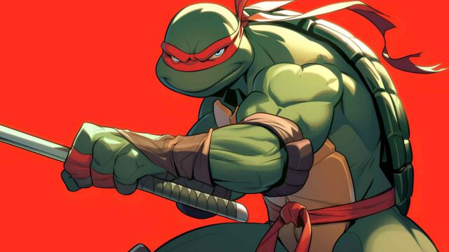 拉斐尔 TMNT 准备战斗桌面壁纸