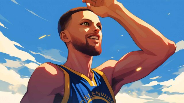 斯蒂芬·库里庆祝桌面壁纸