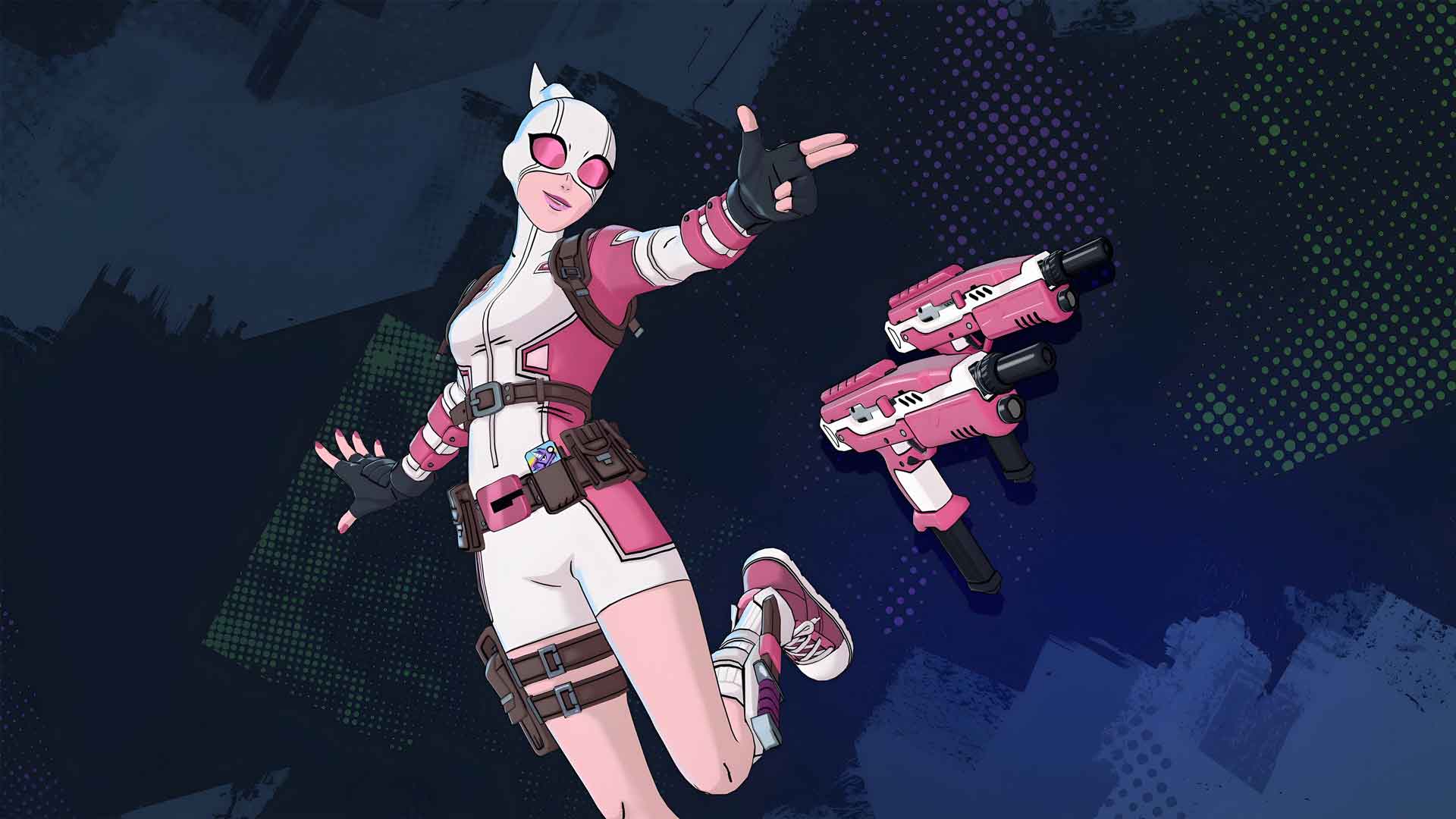 GWENPOOL FORTNITE 双枪壁纸