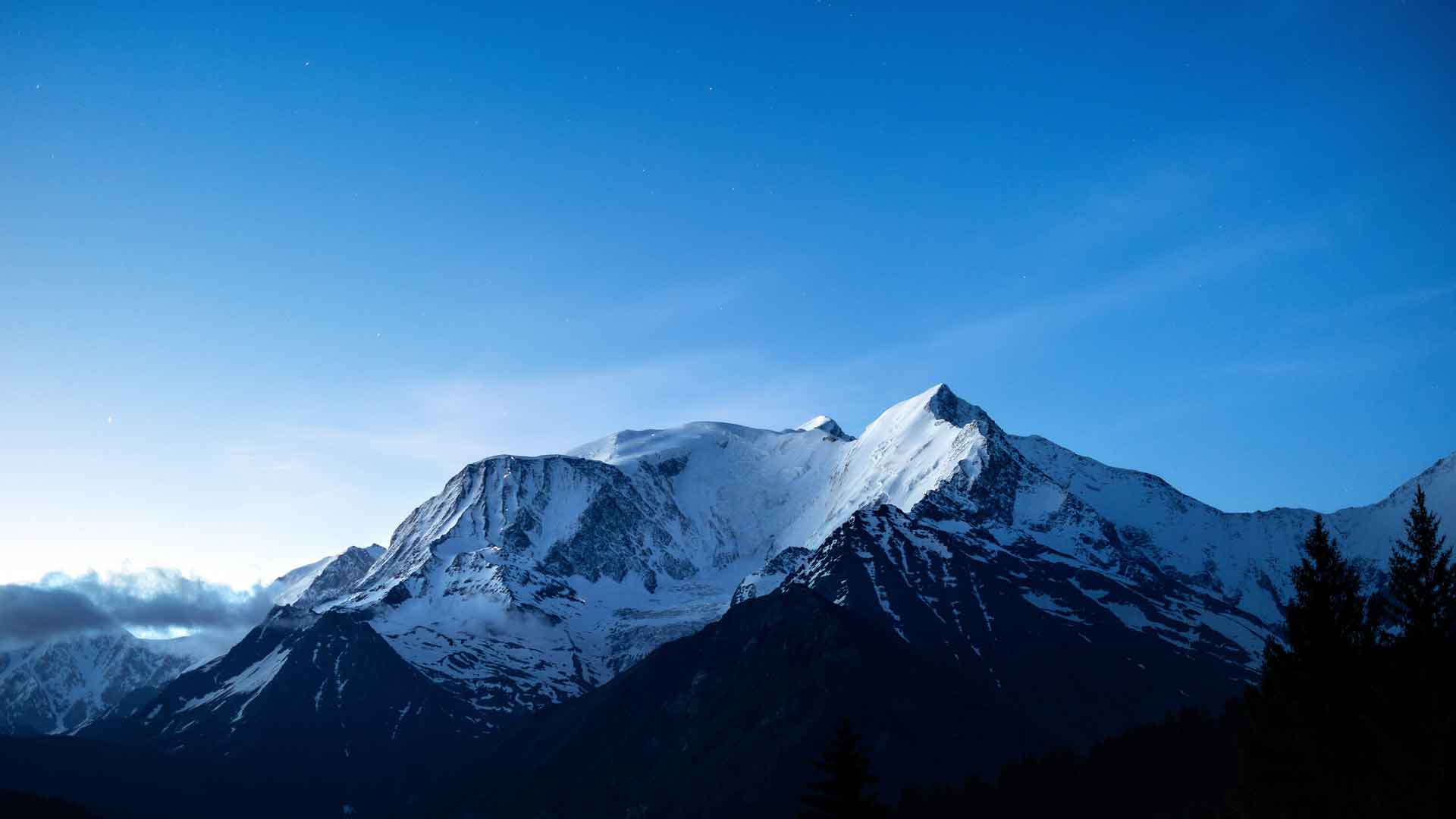 勃朗峰，冬季，雪，早晨，法国，5K