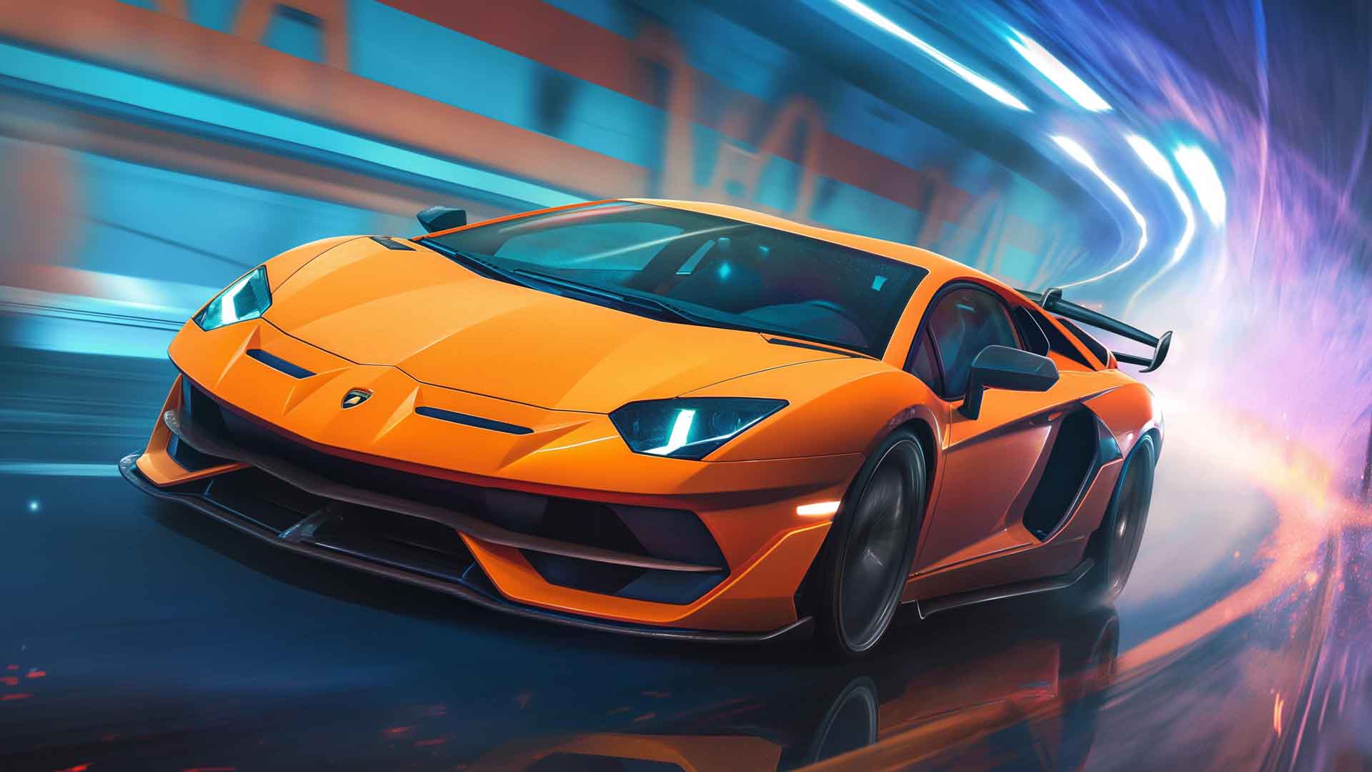 兰博基尼AVENTADOR SVJ桌面壁纸