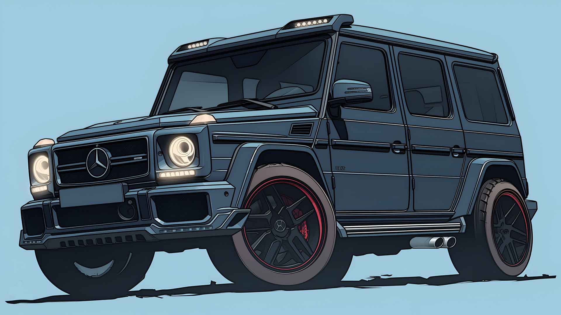 奔驰 AMG G63 酷炫桌面壁纸