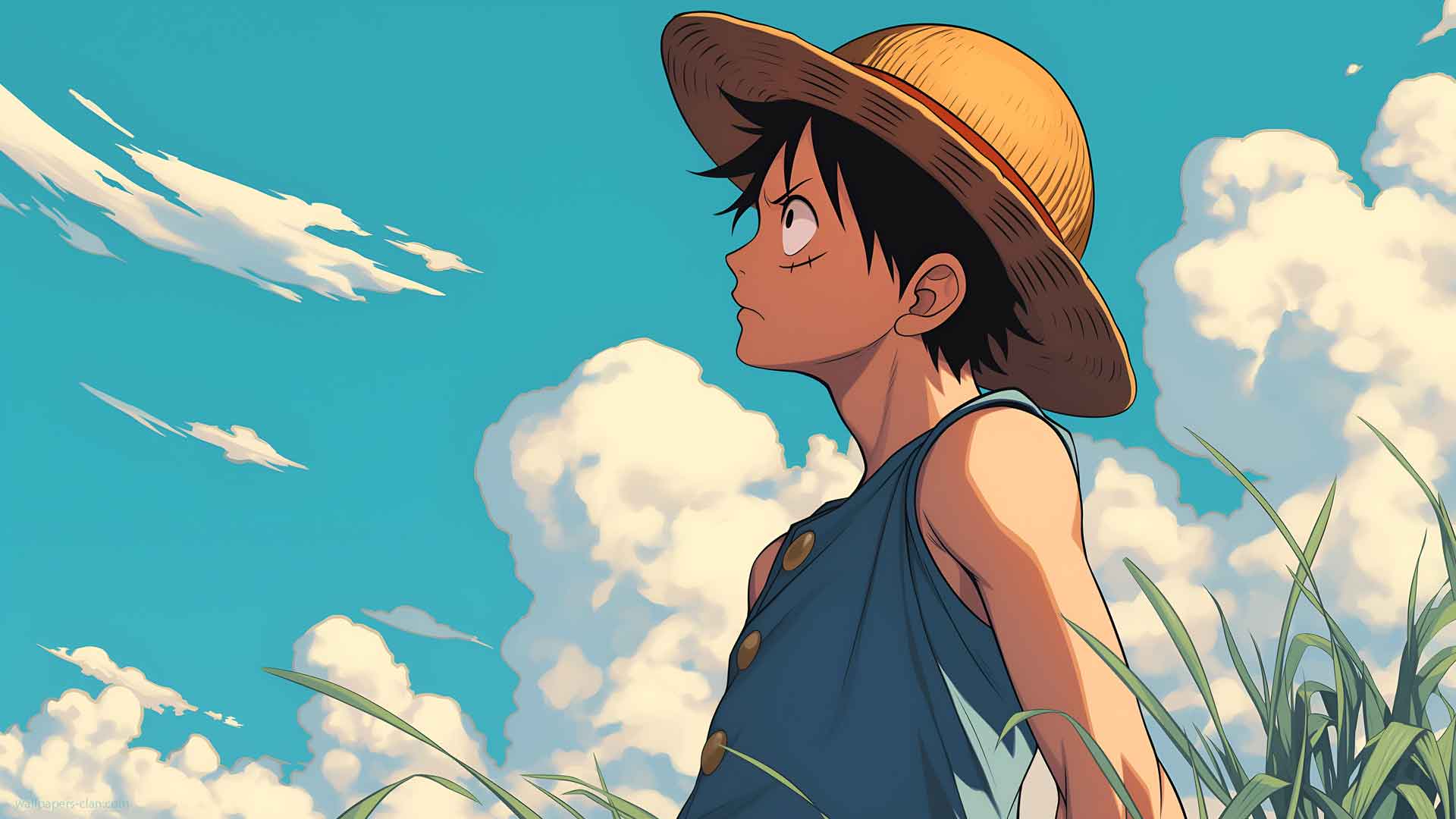 MONKEY D. LUFFY 阴天 ​​桌面壁纸