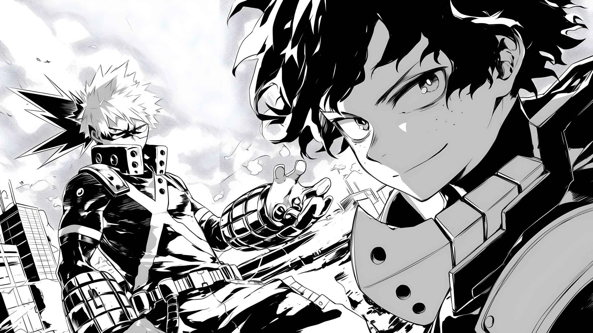 我的英雄学院漫画风格桌面壁纸