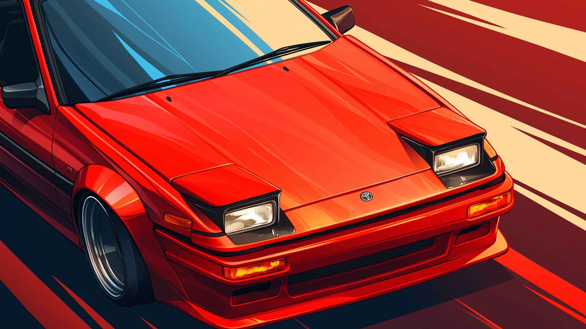 丰田 AE86 SPEED DEMON 桌面壁纸