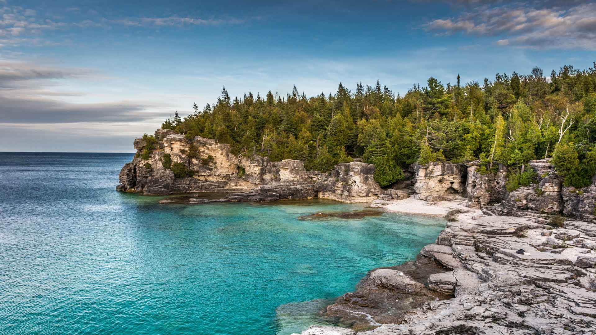 印第安头湾, 布鲁斯半岛国家公园, 安大略, 加拿大