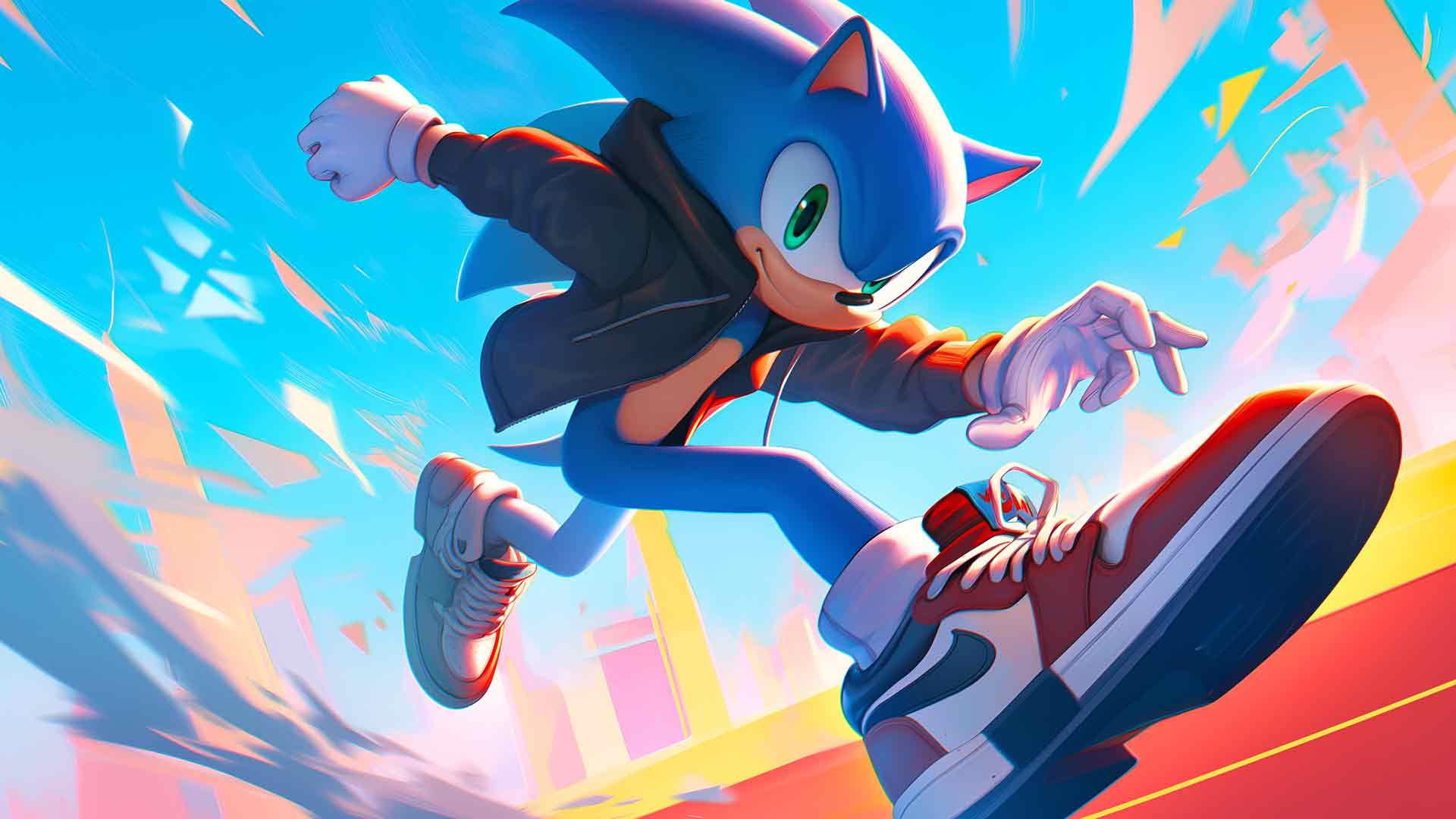 索尼克与酷炫运动鞋桌面壁纸