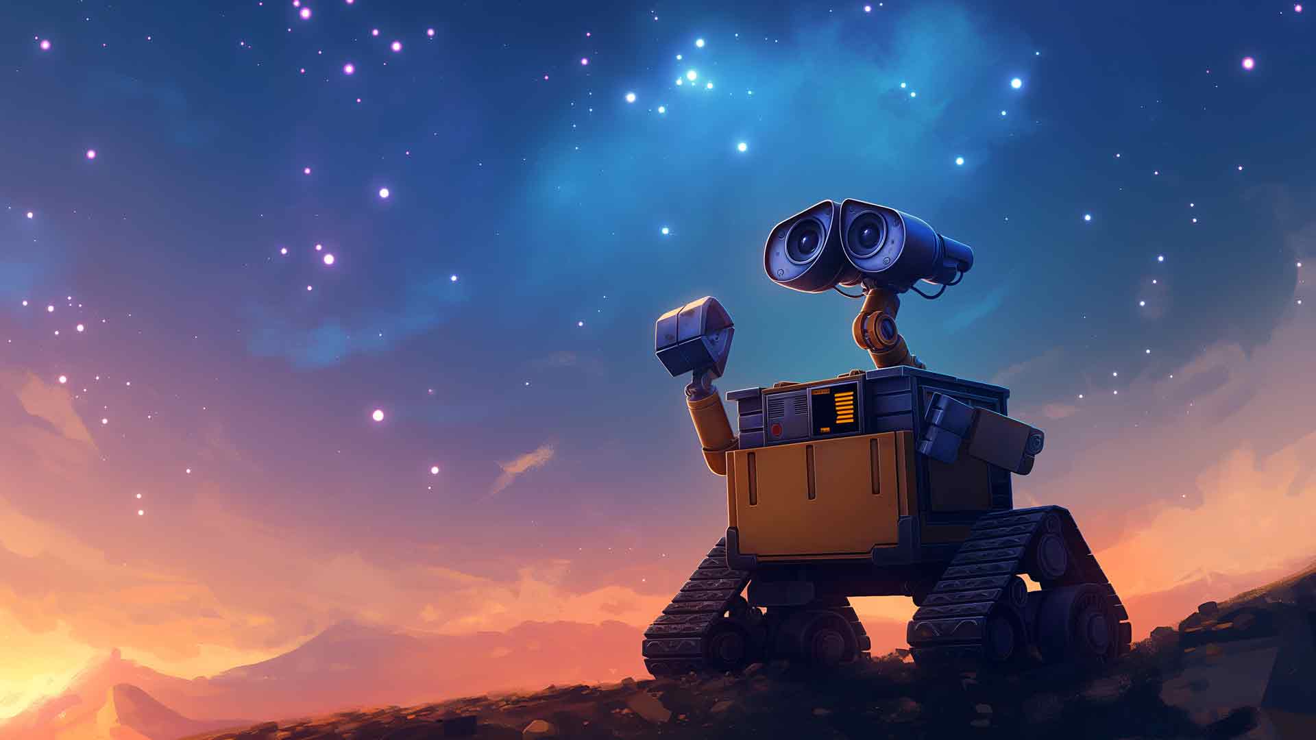 WALL-E 星夜冒险桌面壁纸