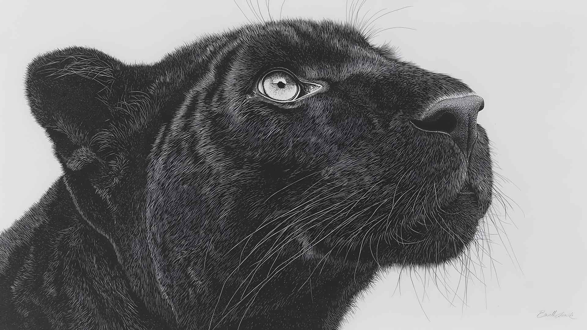 黑豹模板绘图桌面壁纸