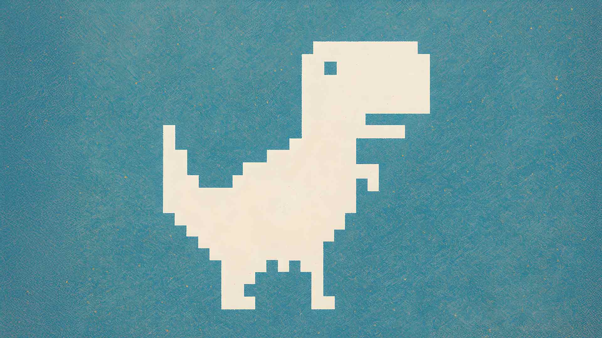 恐龙游戏极简主义桌面壁纸