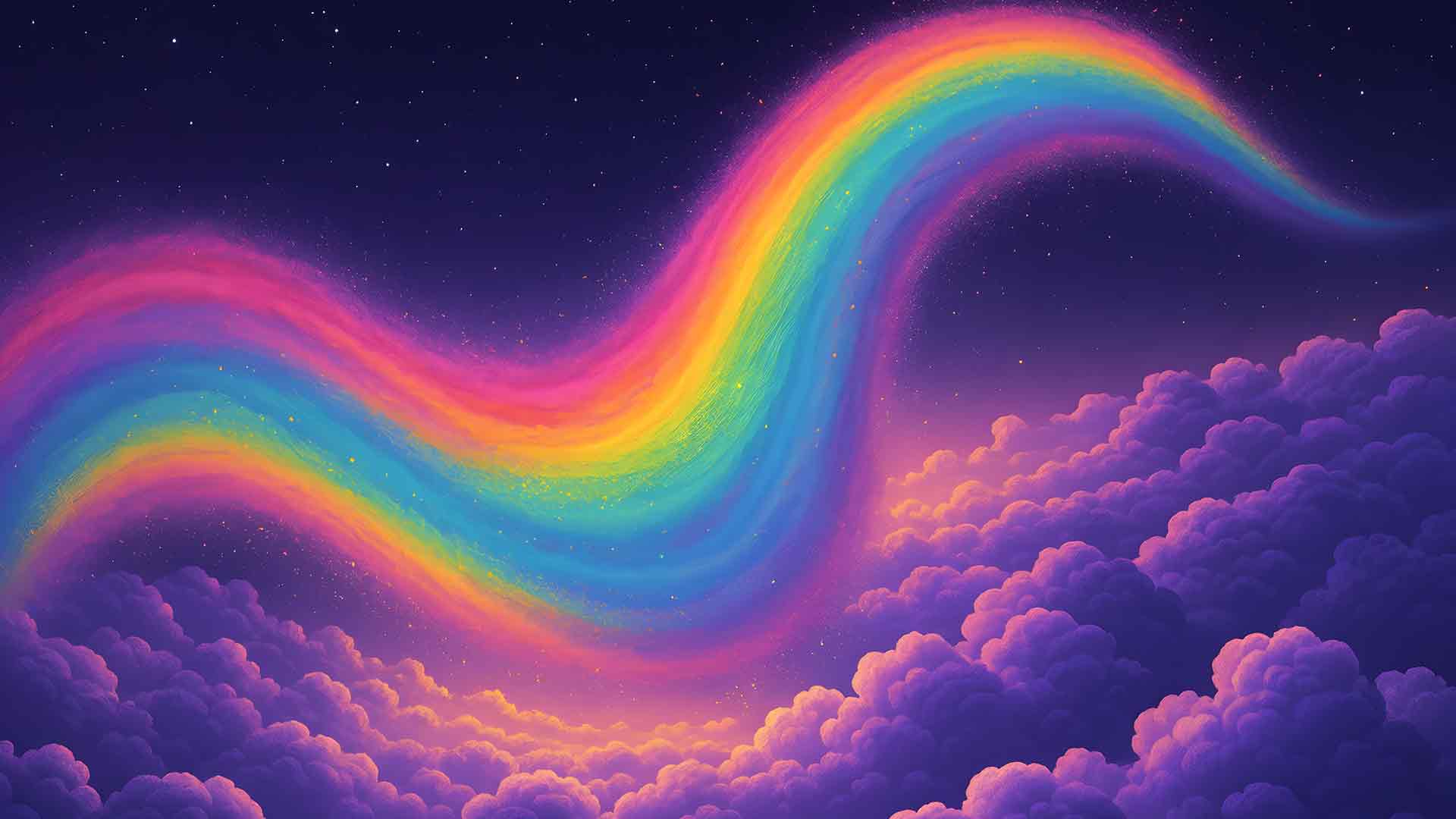 七彩彩虹梦幻桌面壁纸