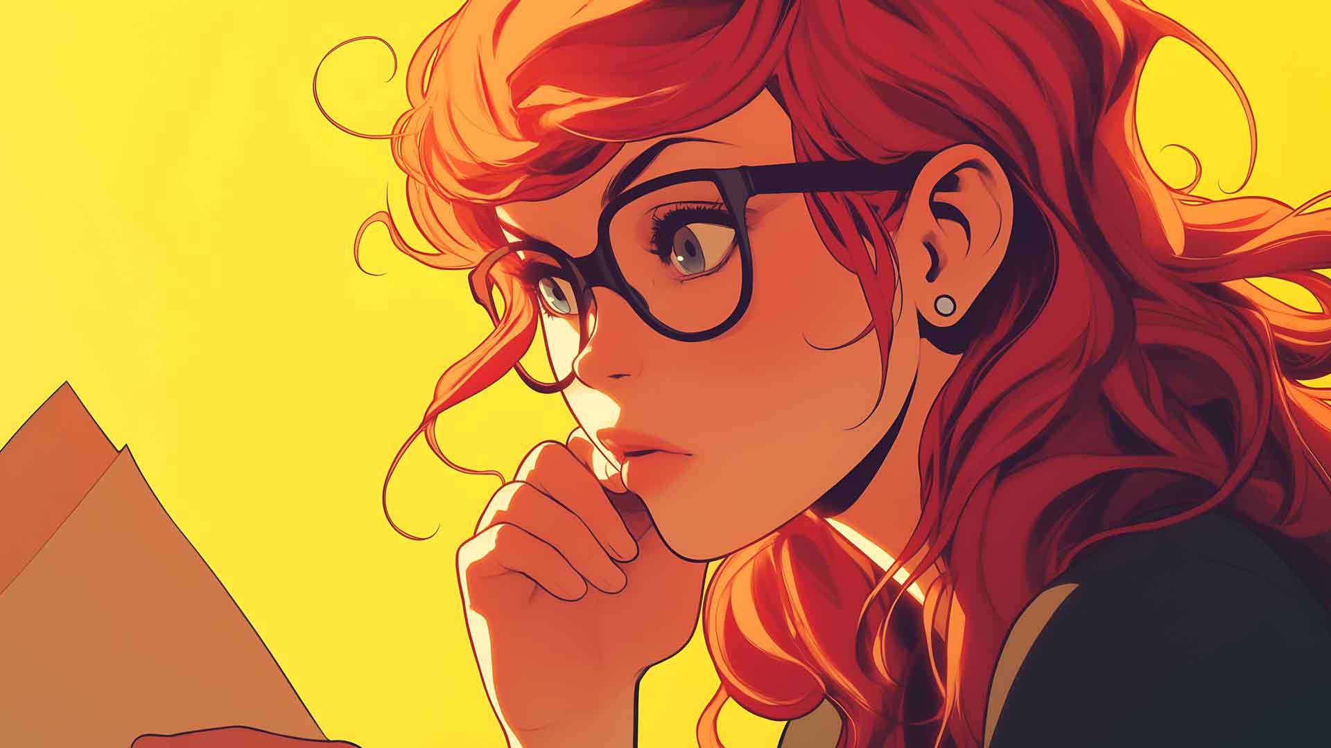 DC漫画芭芭拉·戈登眼镜焦点桌面壁纸