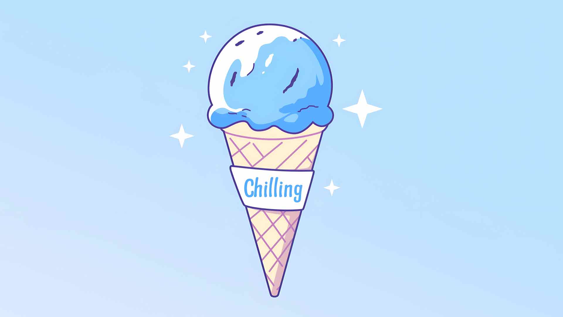 甜筒冰淇淋甜霜桌面壁纸