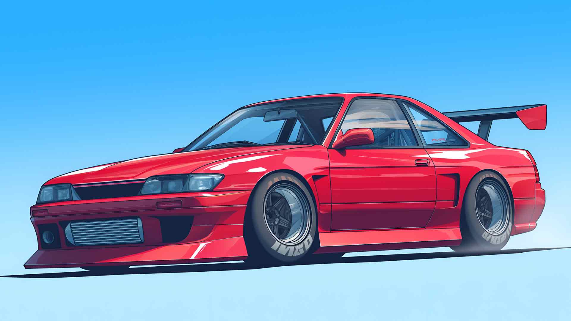 汽车经典红色运动桌面壁纸